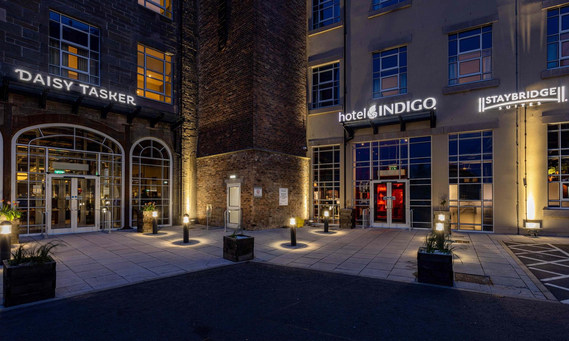 Front entrance to Hotel Indigo Dundee