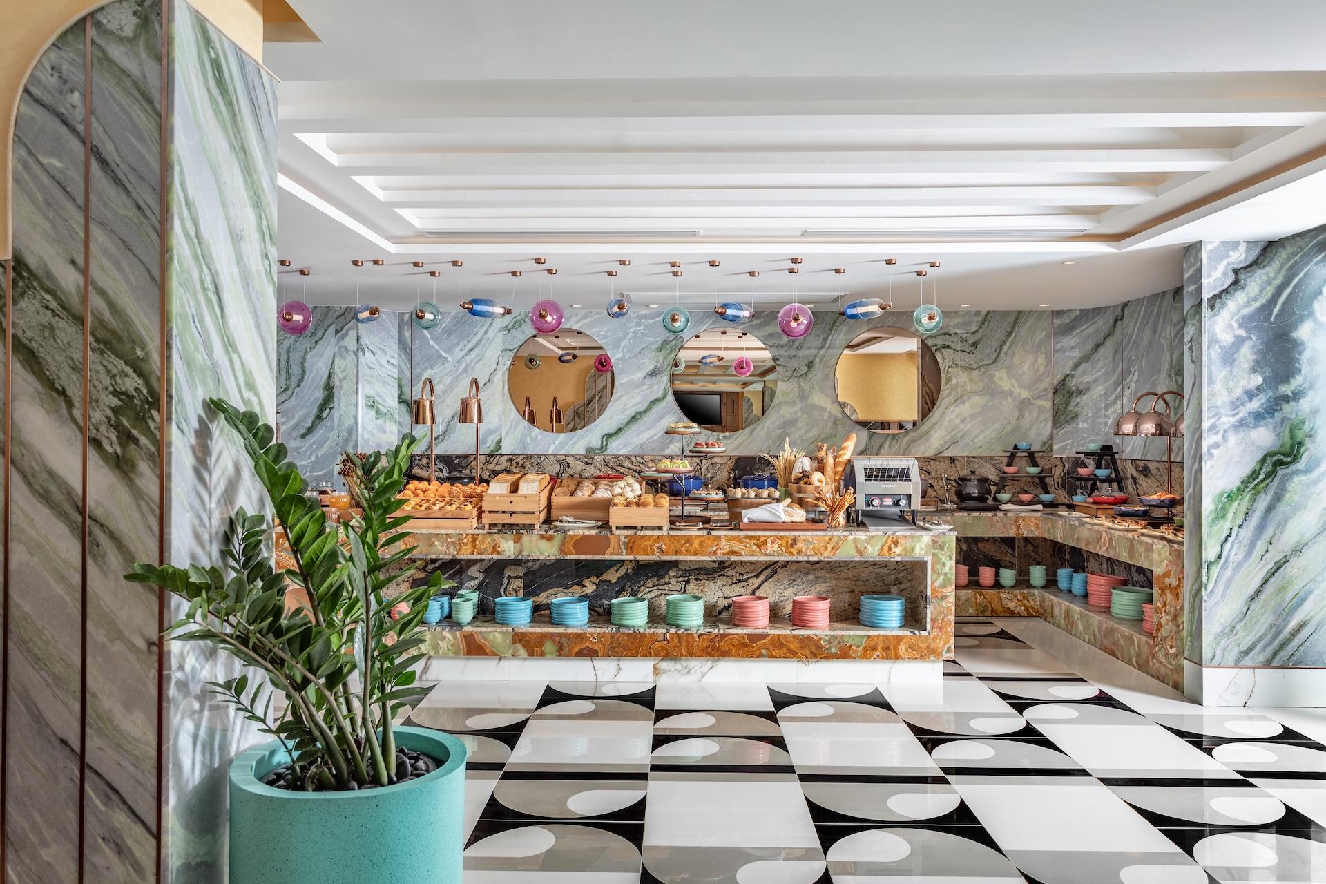 Breakfast bar at pipa hotel bangkok