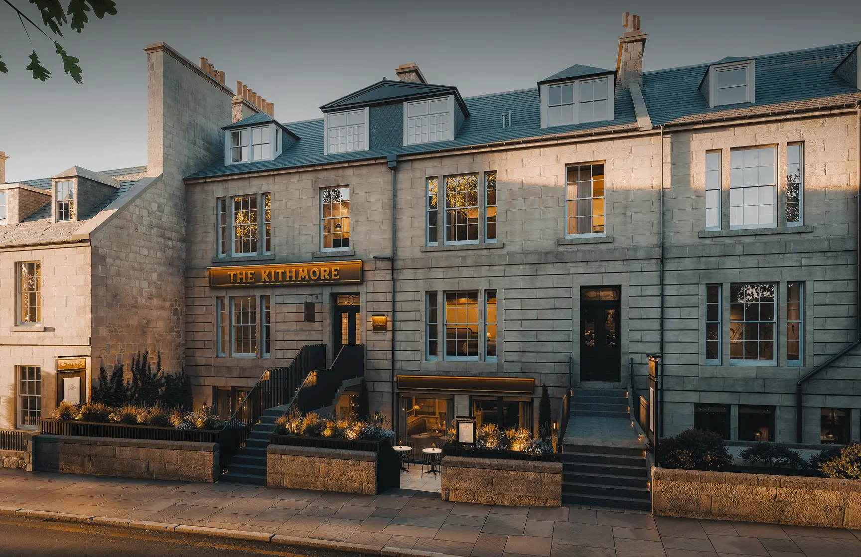 Panoramic view of The Kithmore Hotel building