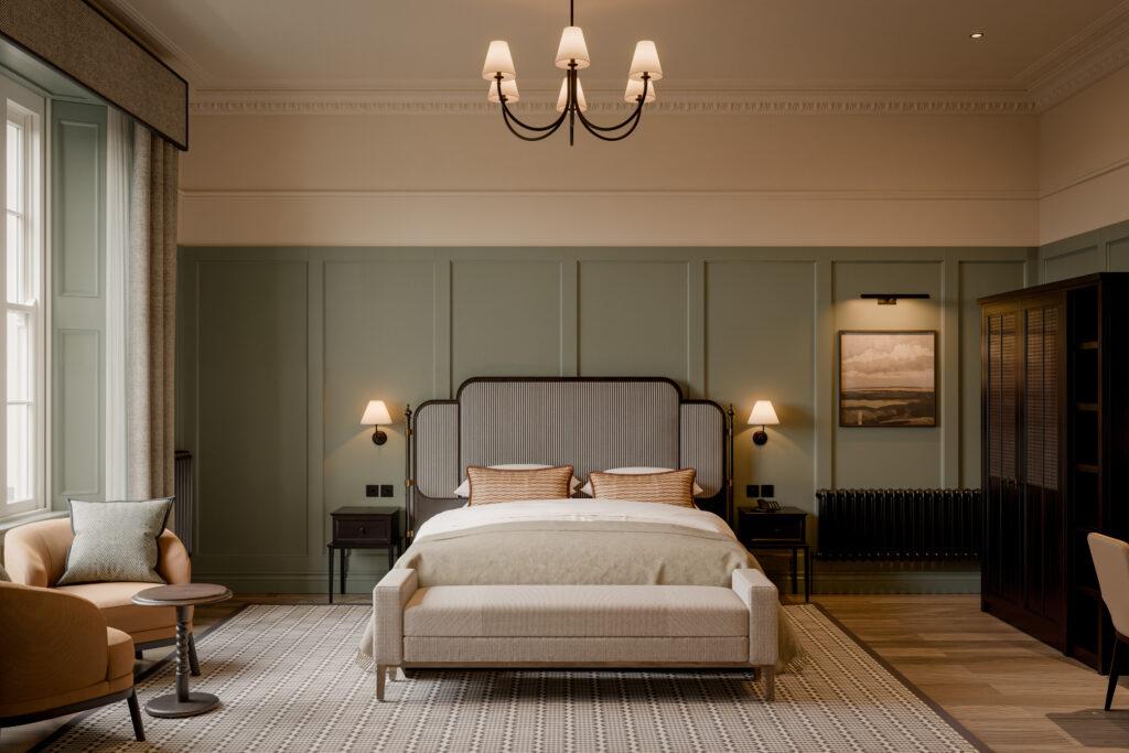 Double bed suite at The Kithmore Hotel