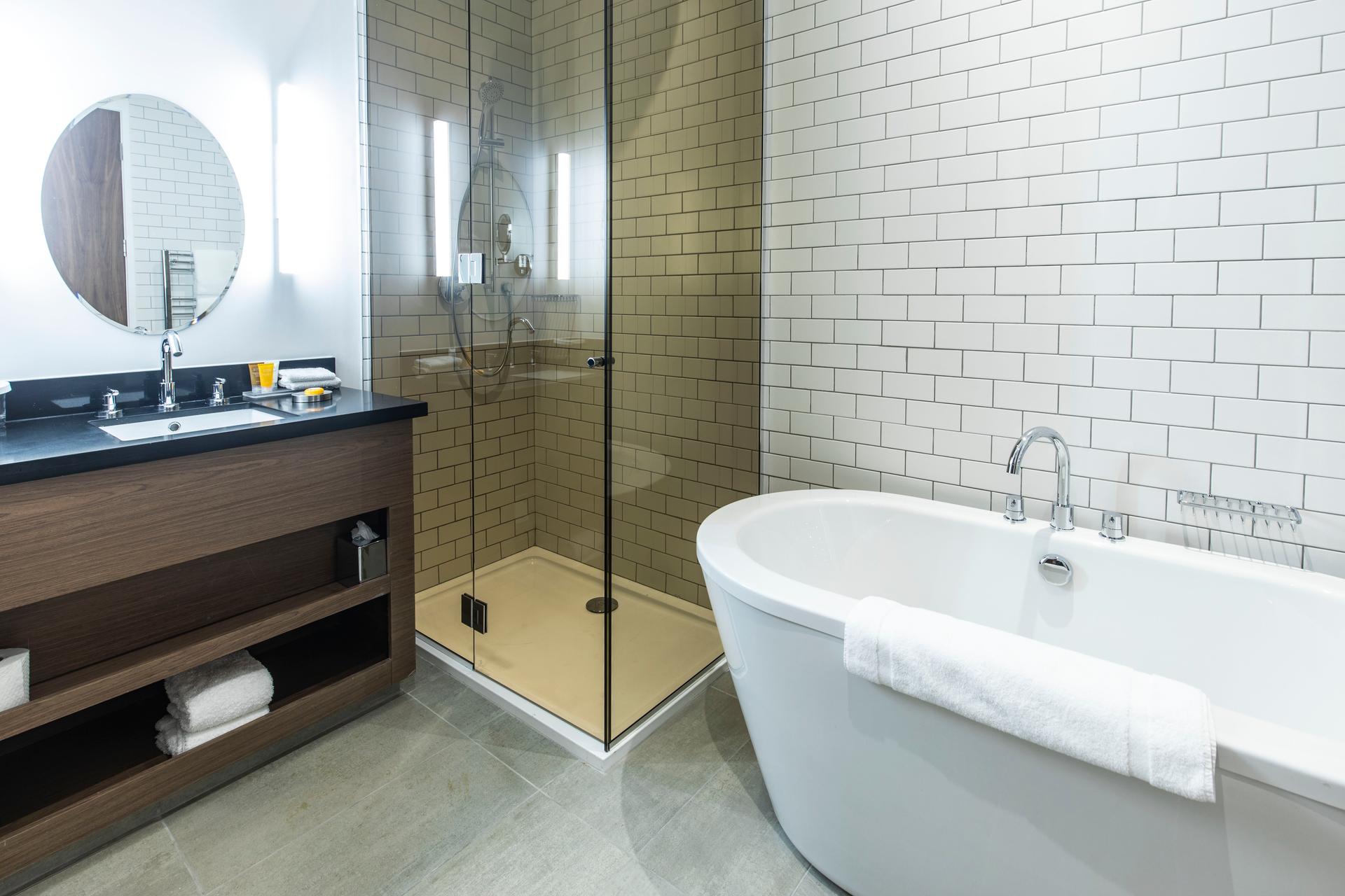 Bathroom as part of a suite at The Sandman