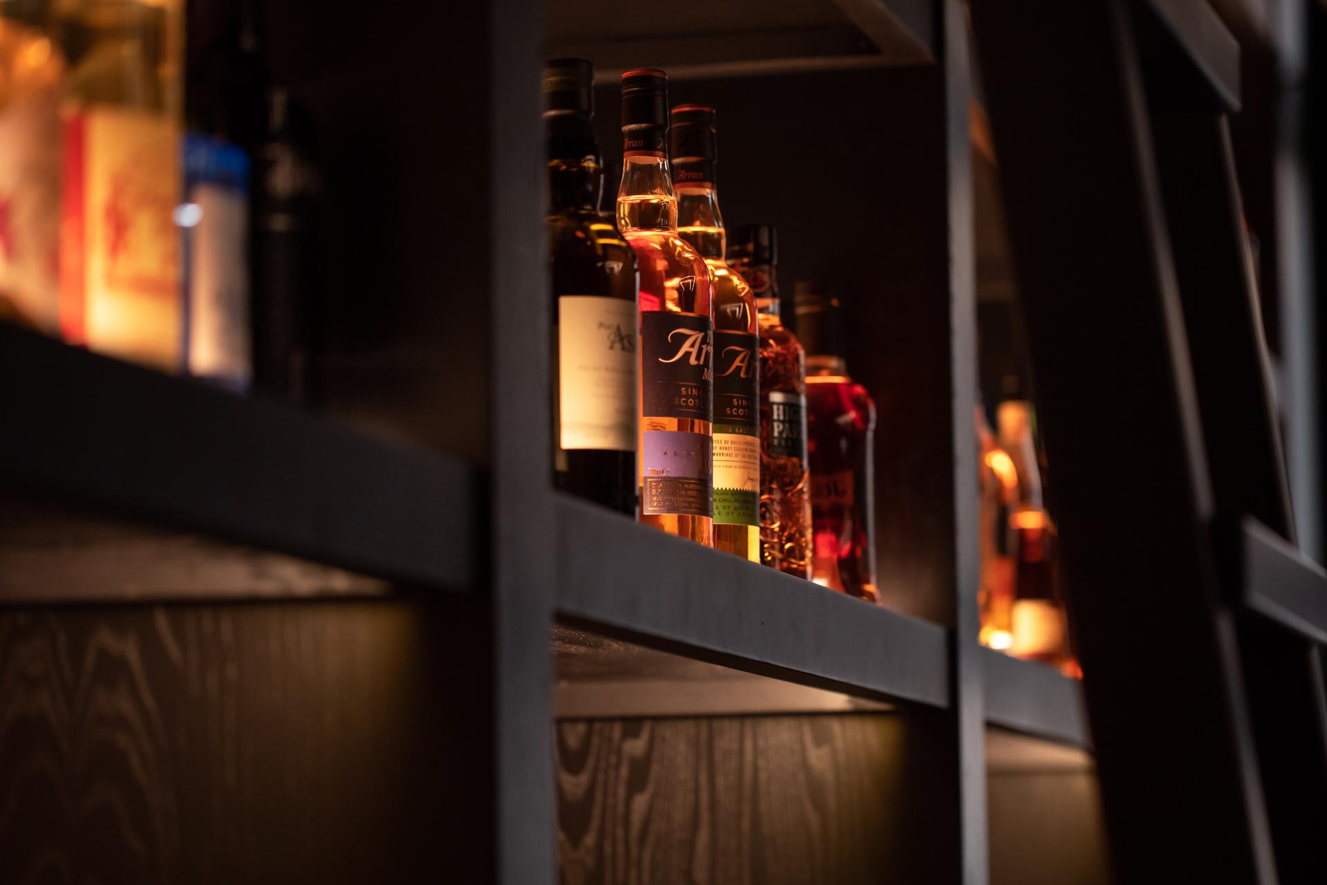 Alcoholic beverages at The Sandman