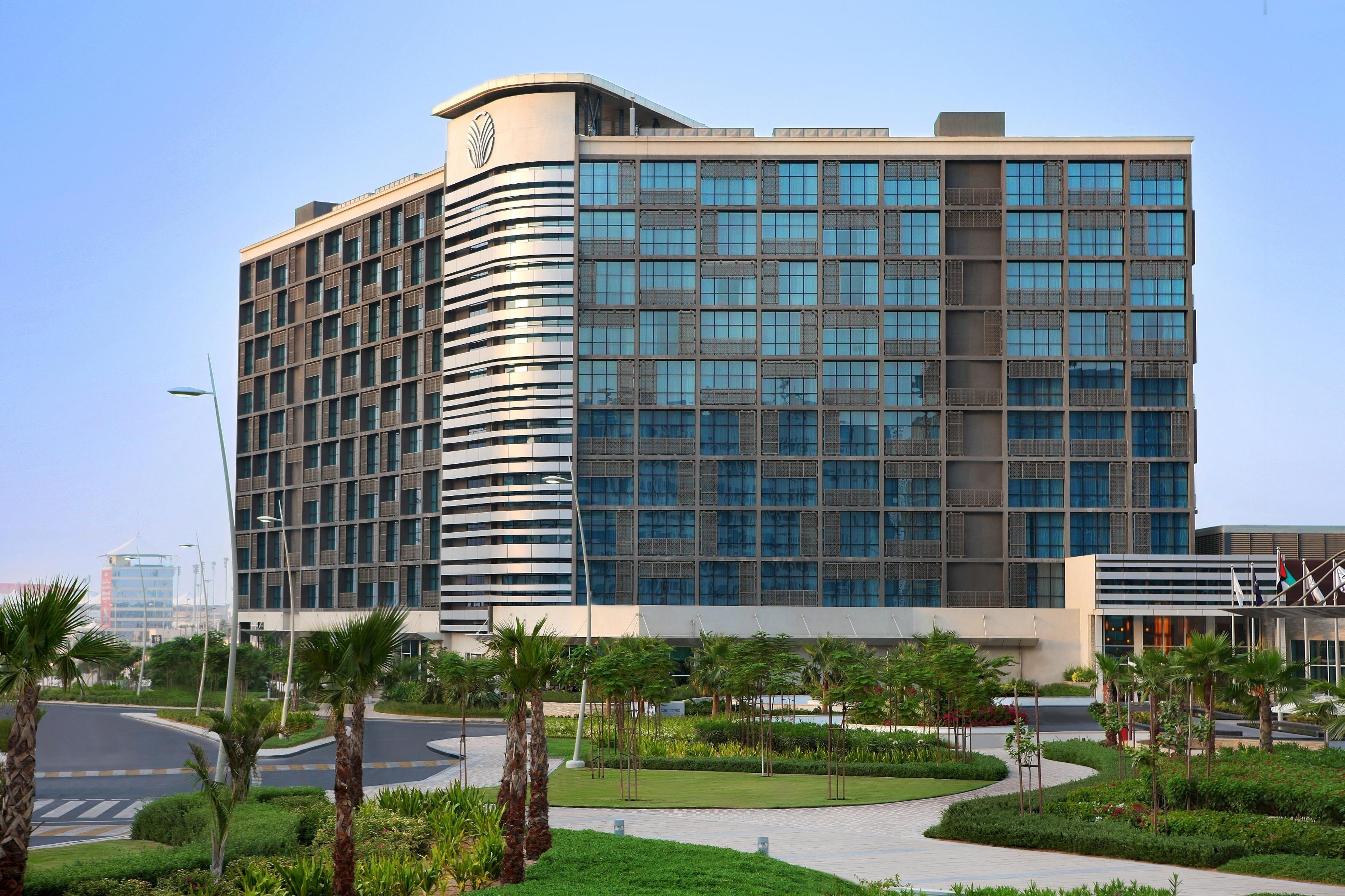 Panoramic view of the Yas Island Rotana building