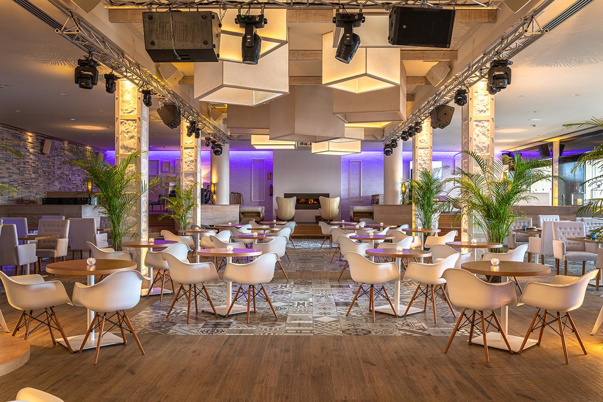 Indoor lounge at Amàre Beach Hotel Marbella