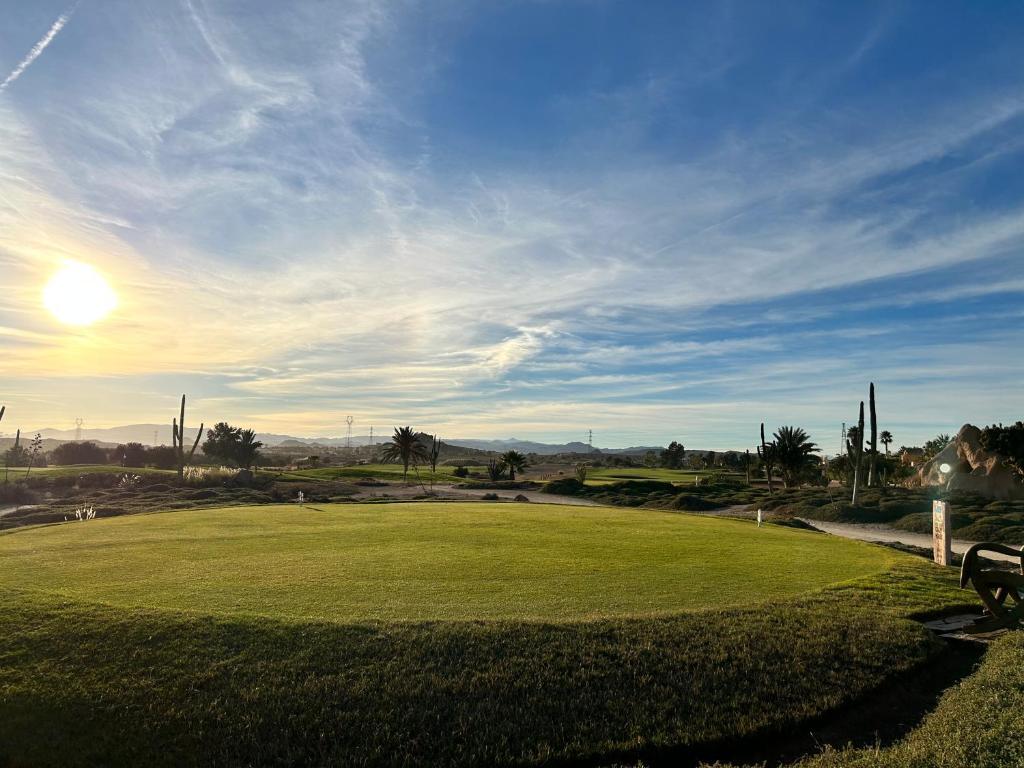 Fairway sunder winter sun at Desert Springs Resort