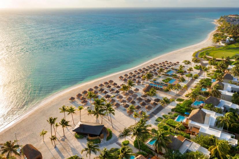 Aerial view of Fairmont Mayakoba