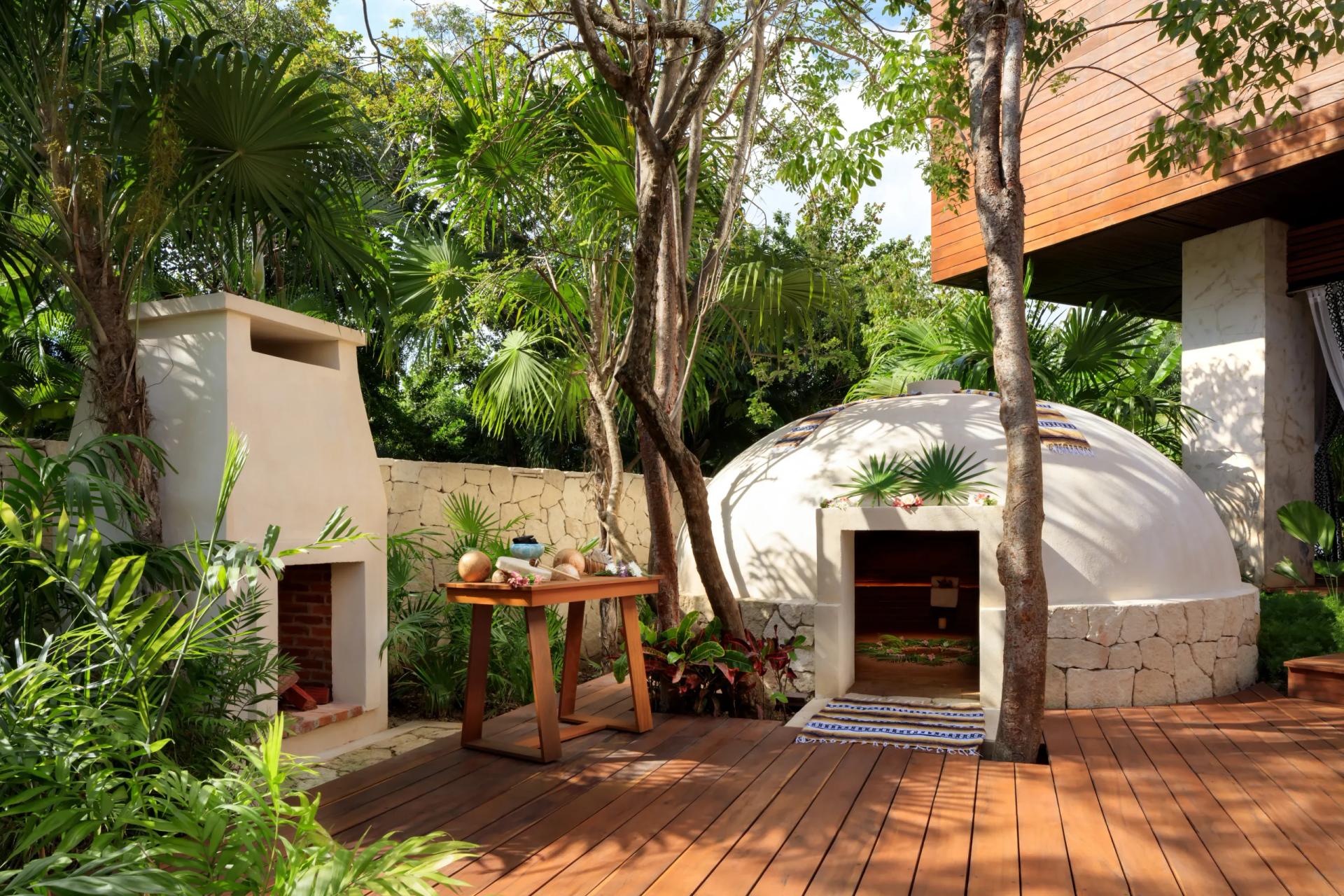 Spa facilities at Fairmont Mayakoba