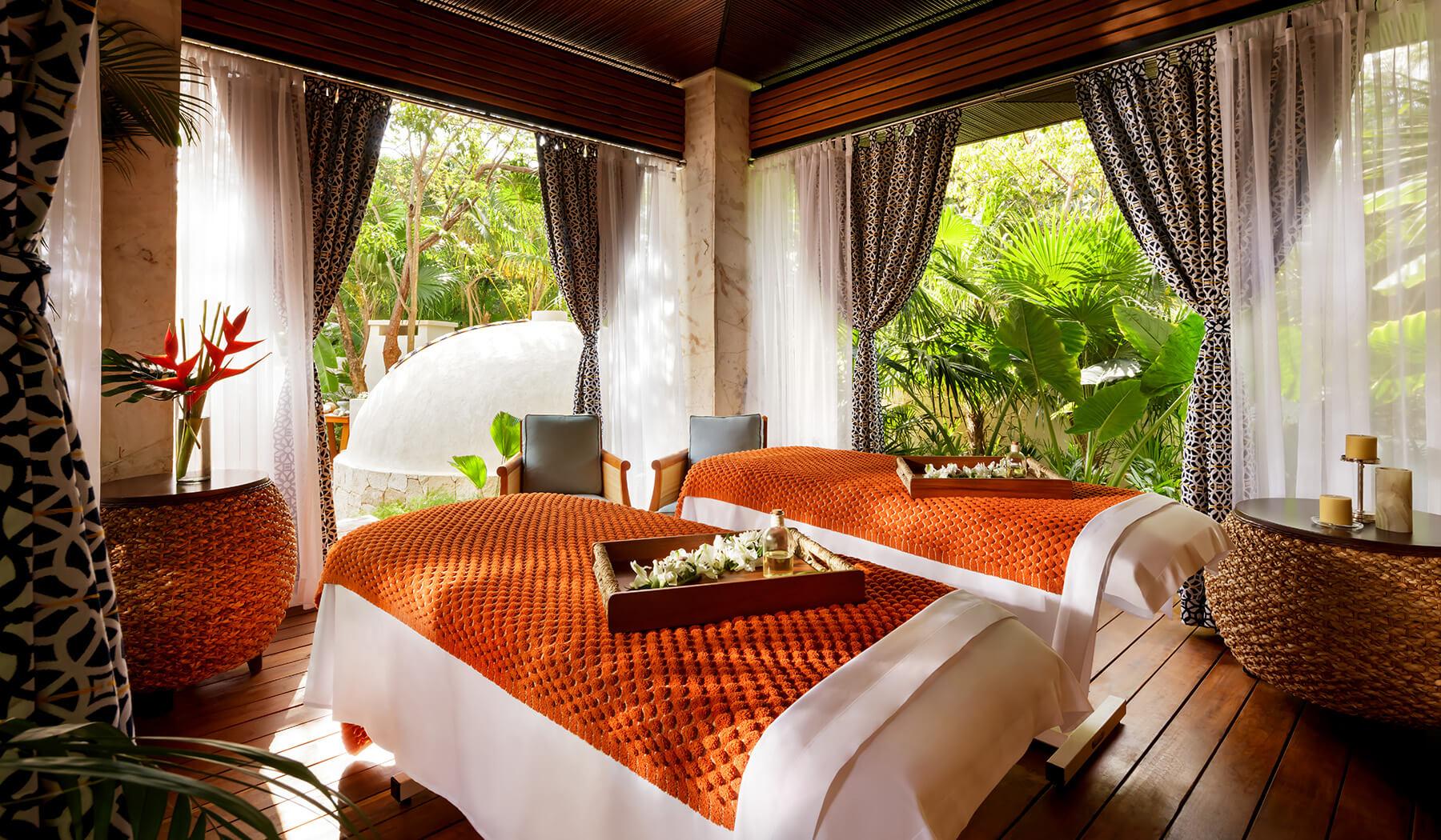 Spa facilities at Fairmont Mayakoba