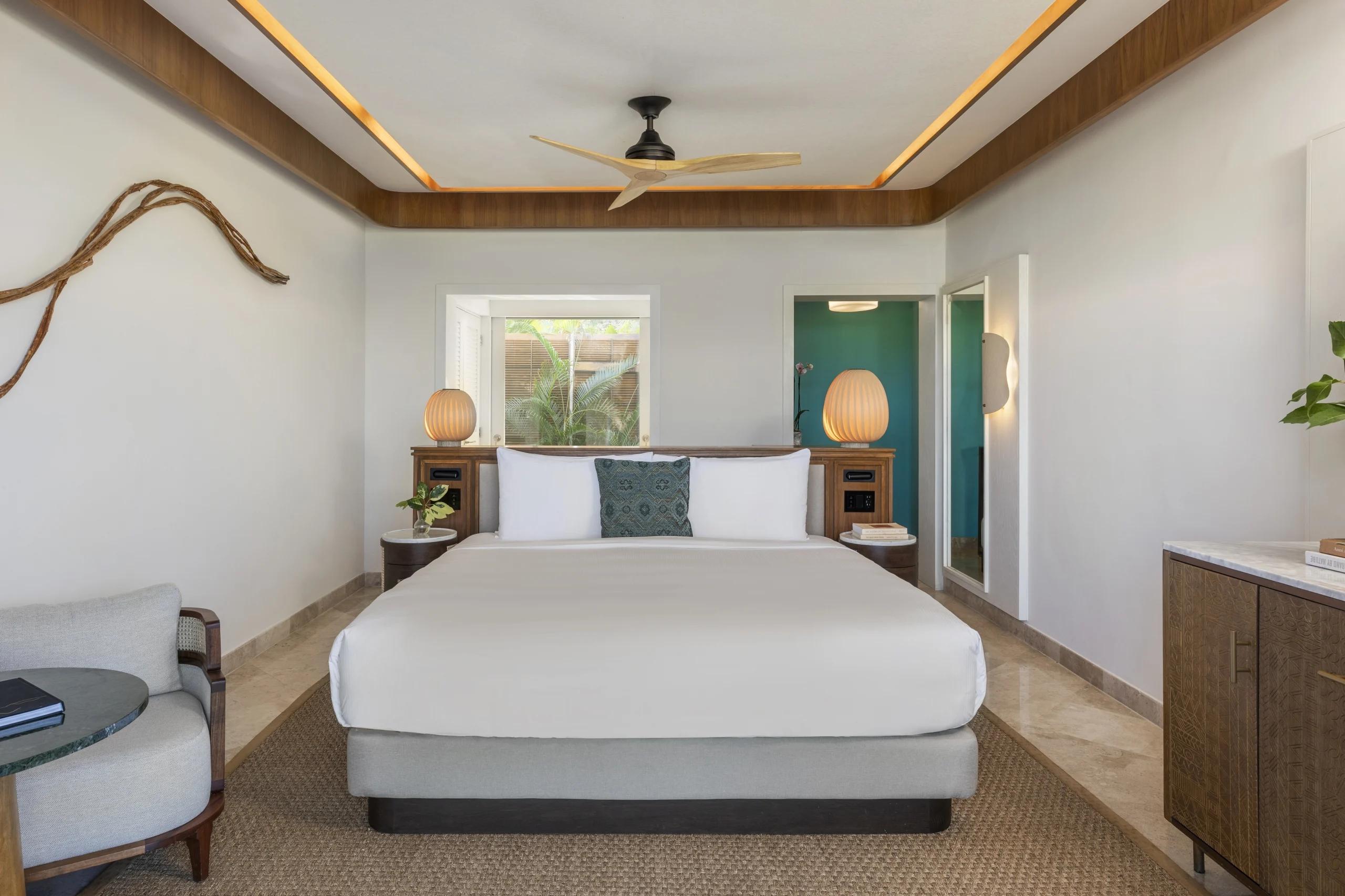 Double bed suite at Fairmont Mayakoba