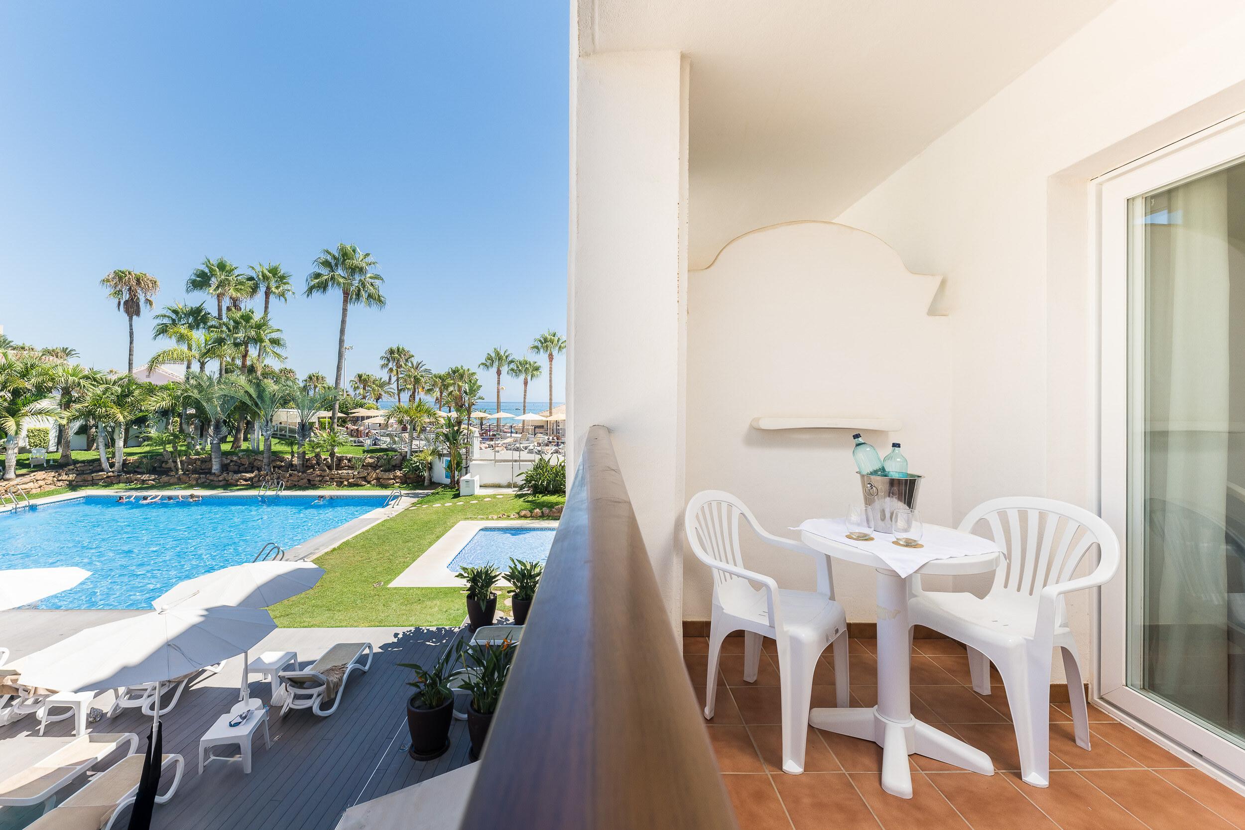 Balcony views from a double bed suite at Hotel MAC Puerto Marina