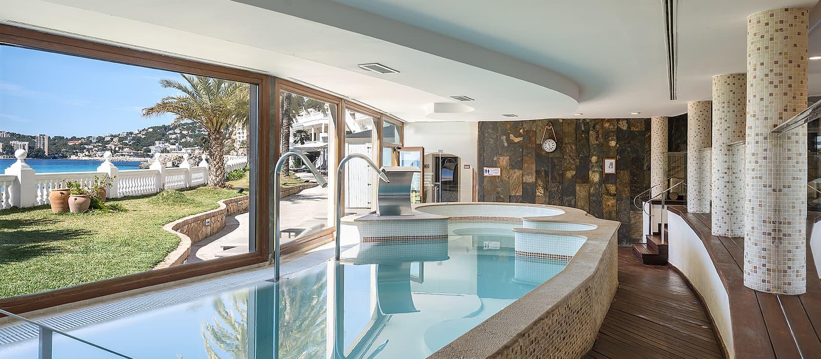 Indoor pool as part of spa facilities at Hotel Nixe Palace