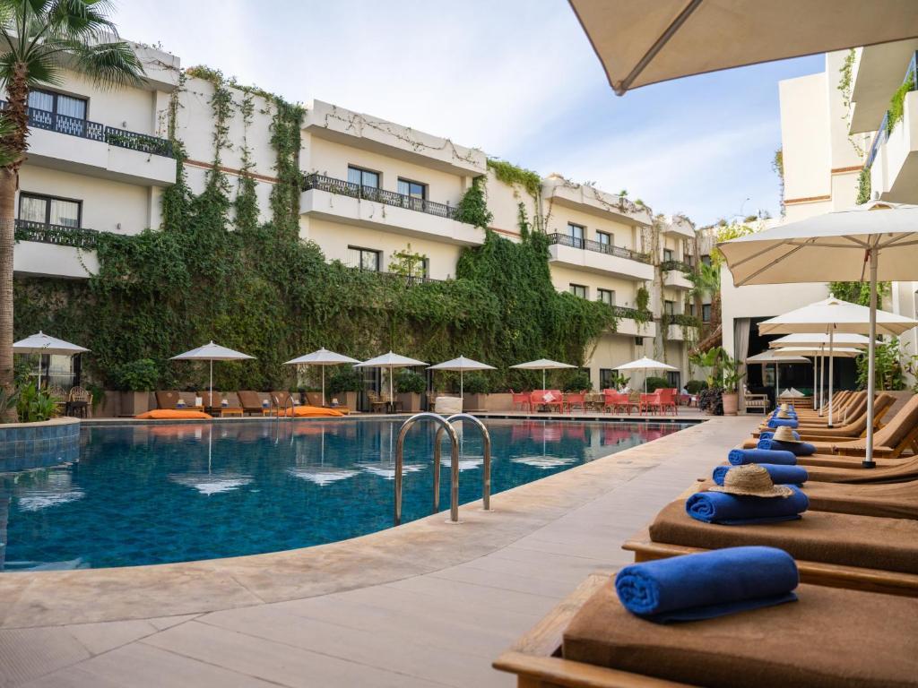 Outdoor dining room at Kech Boutique Hotel & Spa