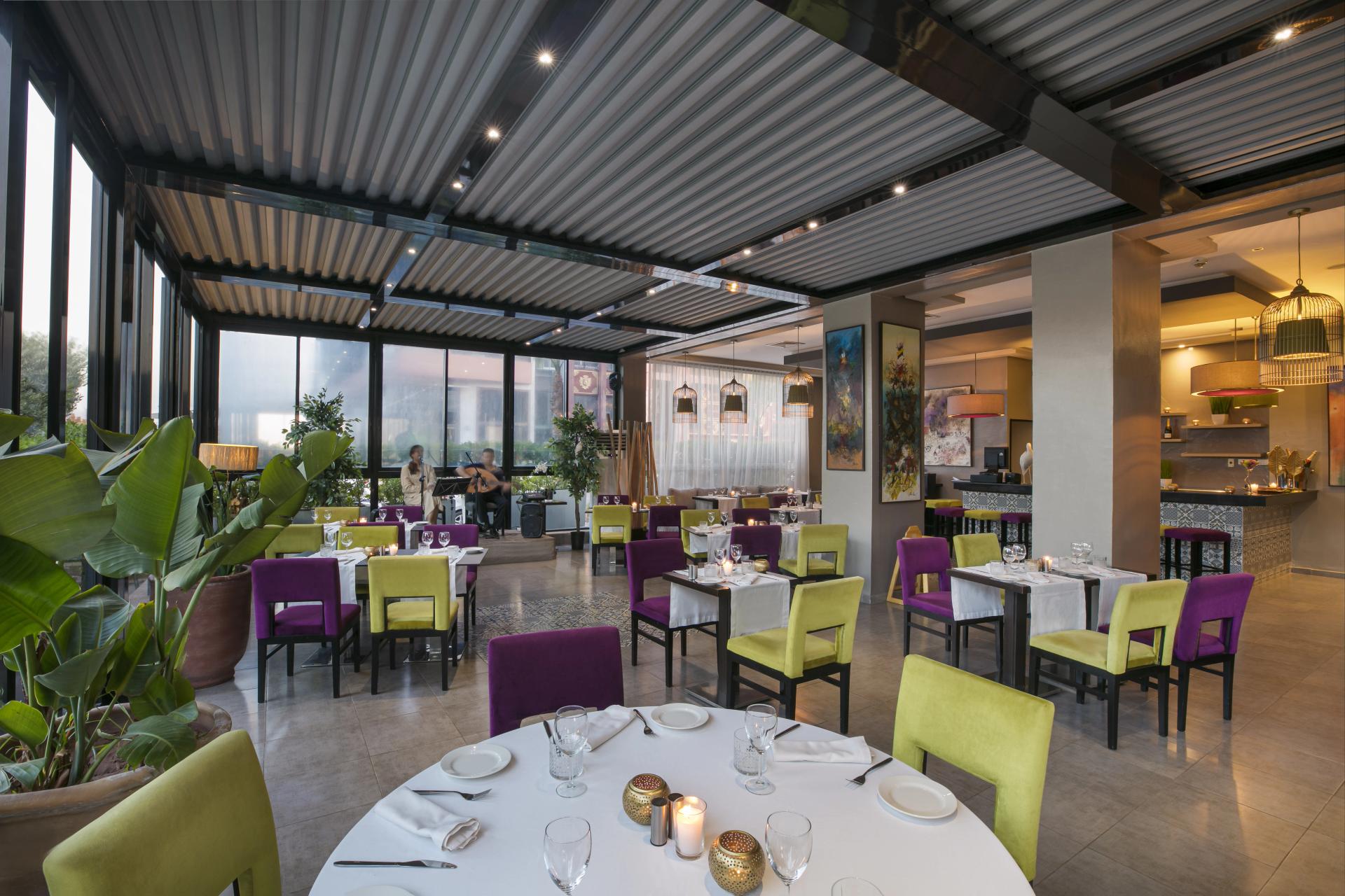 Indoor dining suite at Kech Boutique Hotel & Spa