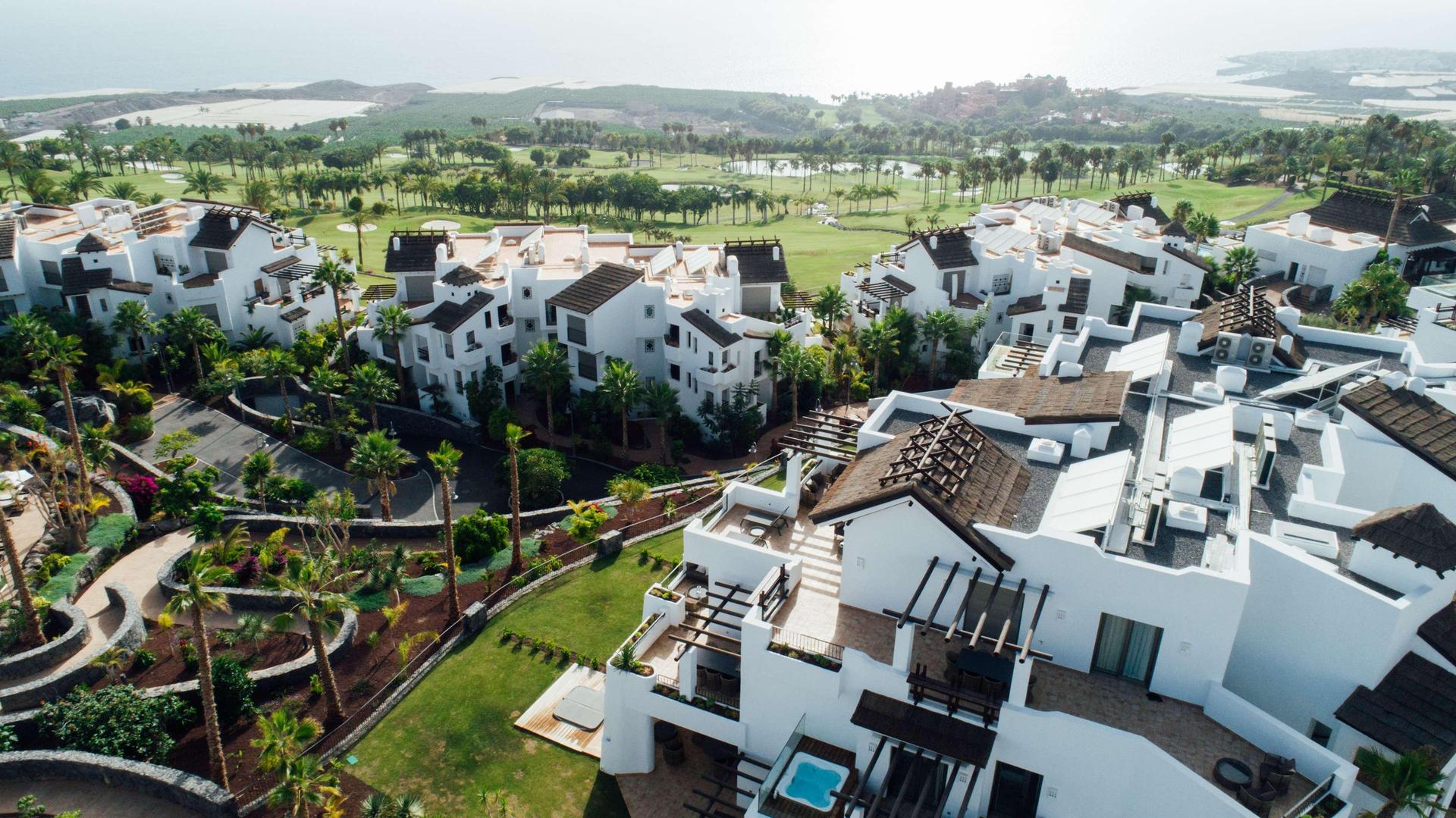 Overhead view of the villas at Las Terrazas de Abama