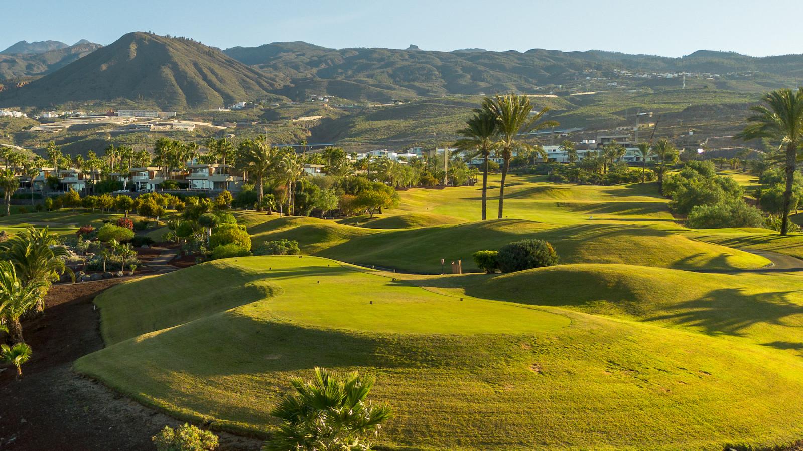A well maintained tee box and fairway at Las Terrazas de Abama