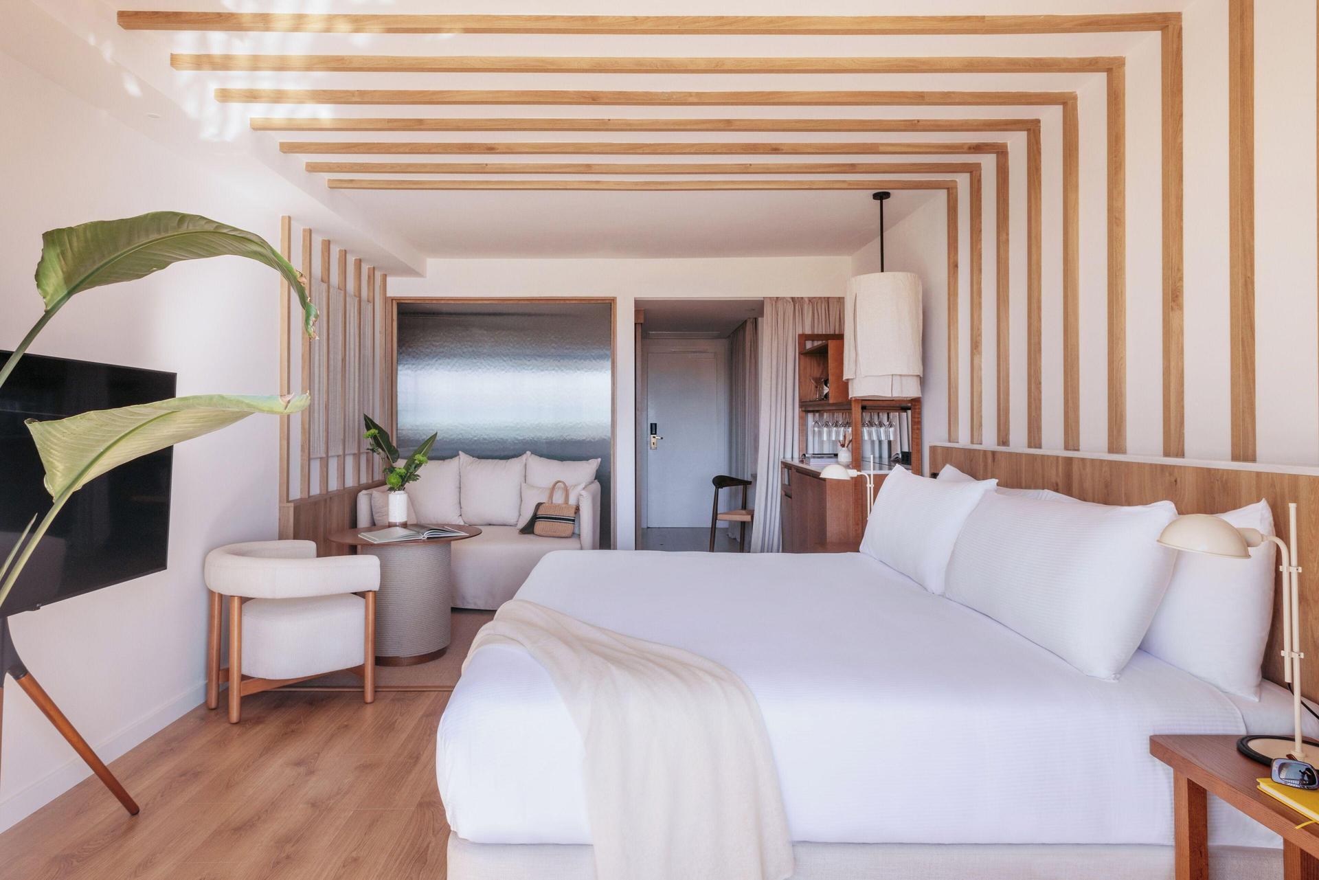 Double bed suite at ME Marbella