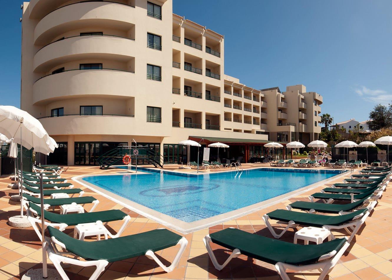 The Real Bellavista Hotel & Spa building overlooking the outdoor swimming pool at Real Bellavista Hotel & Spa