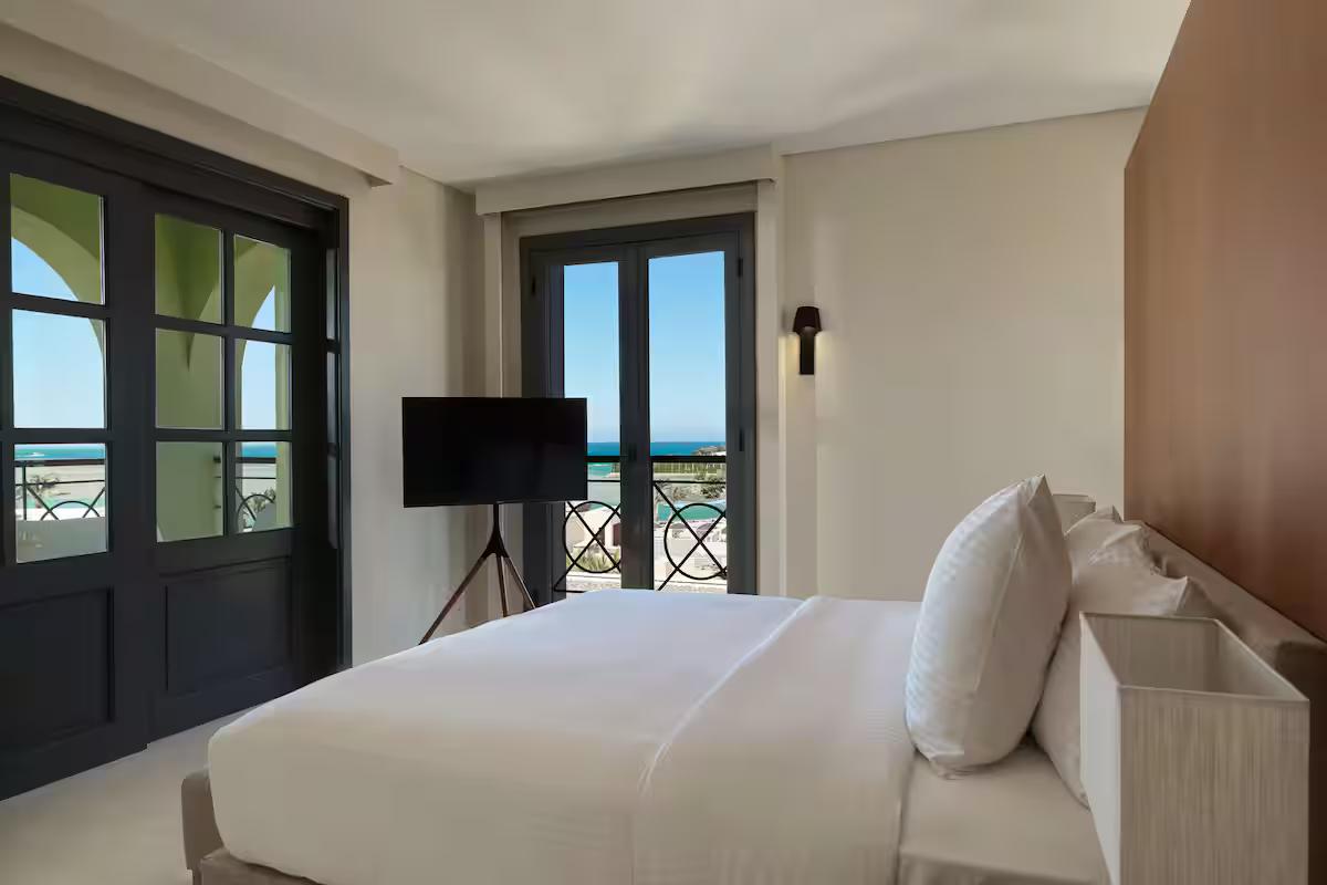 Spacious double bed suite at The Chedi El Gouna