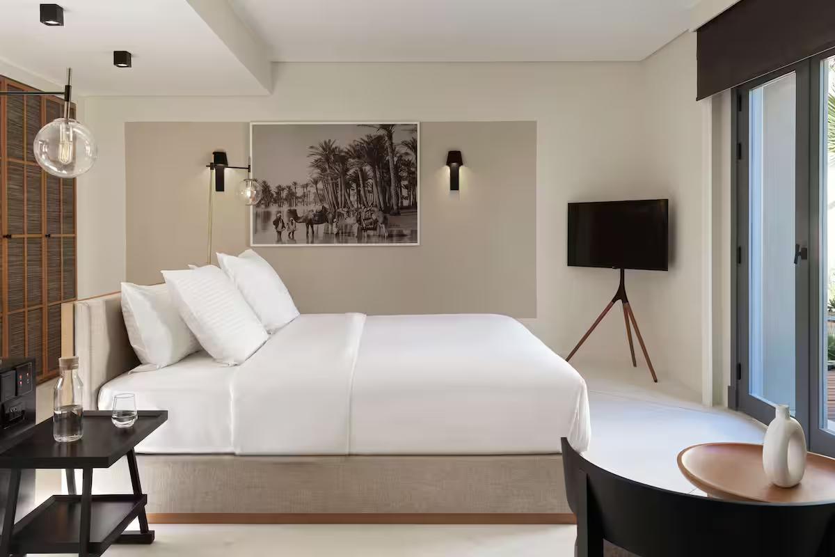 Modern double bed suite at The Chedi El Gouna