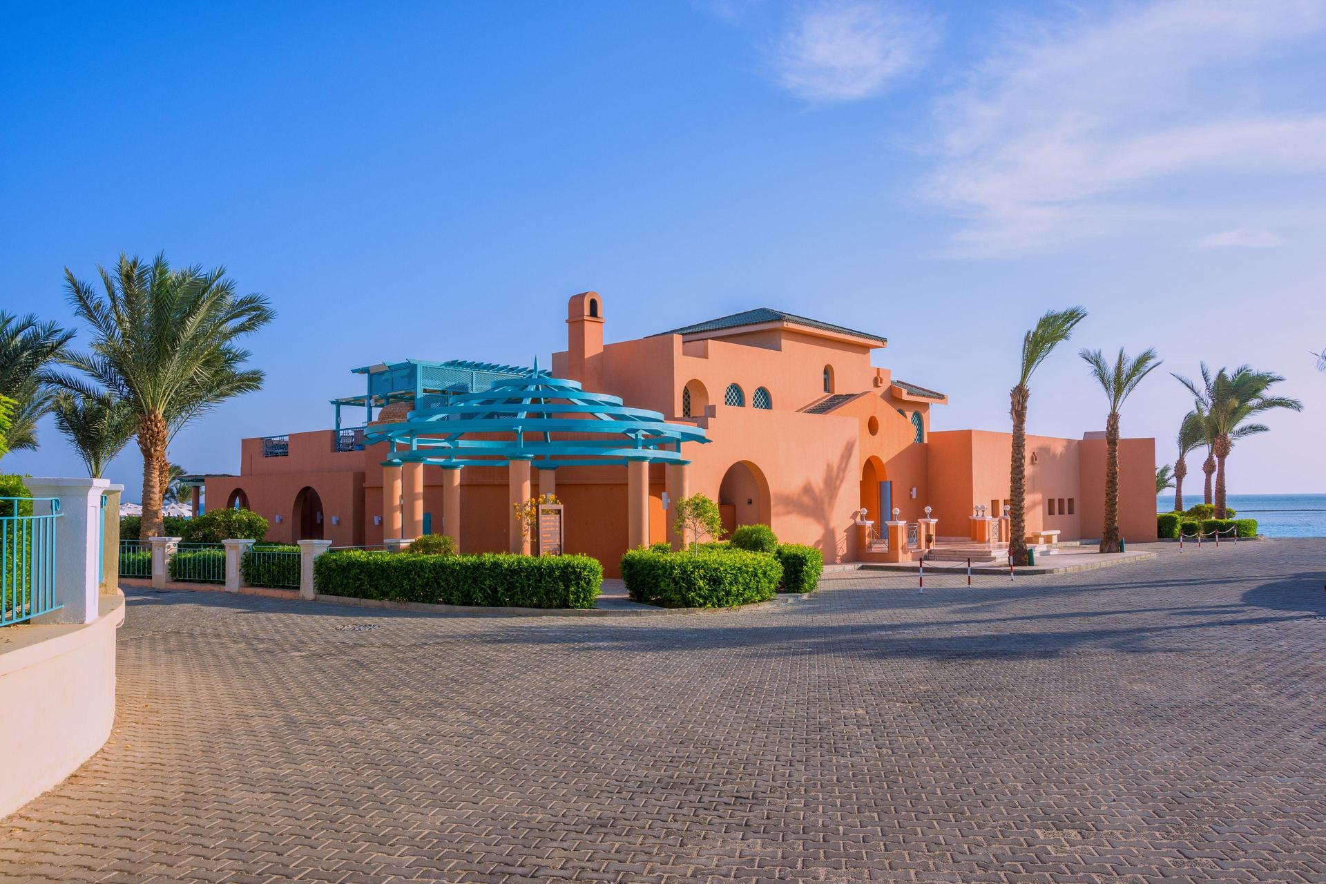 Panoramic view of a The Chedi El Gouna building
