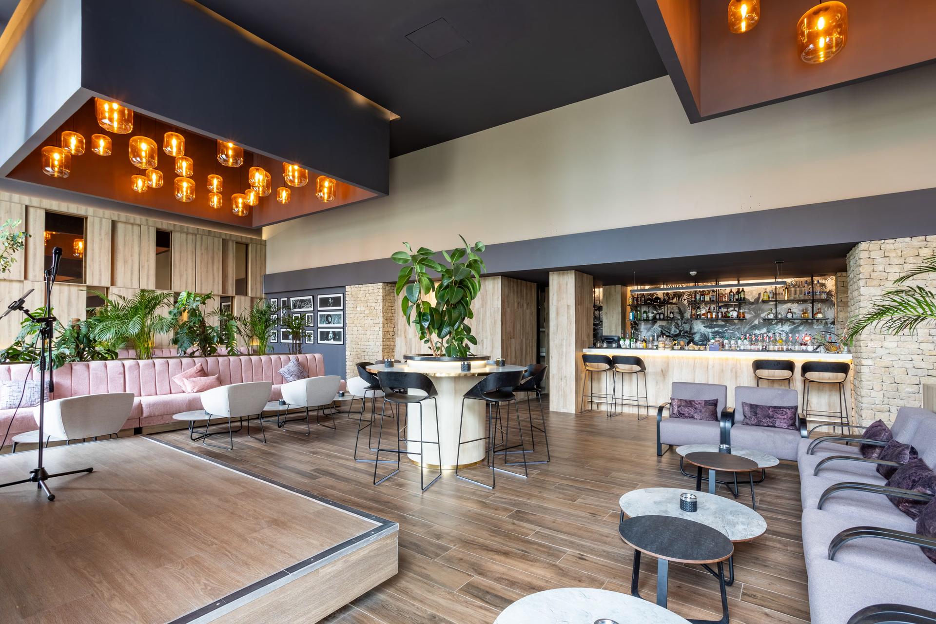 Bar, karaoke and lounging area at The View Agadir