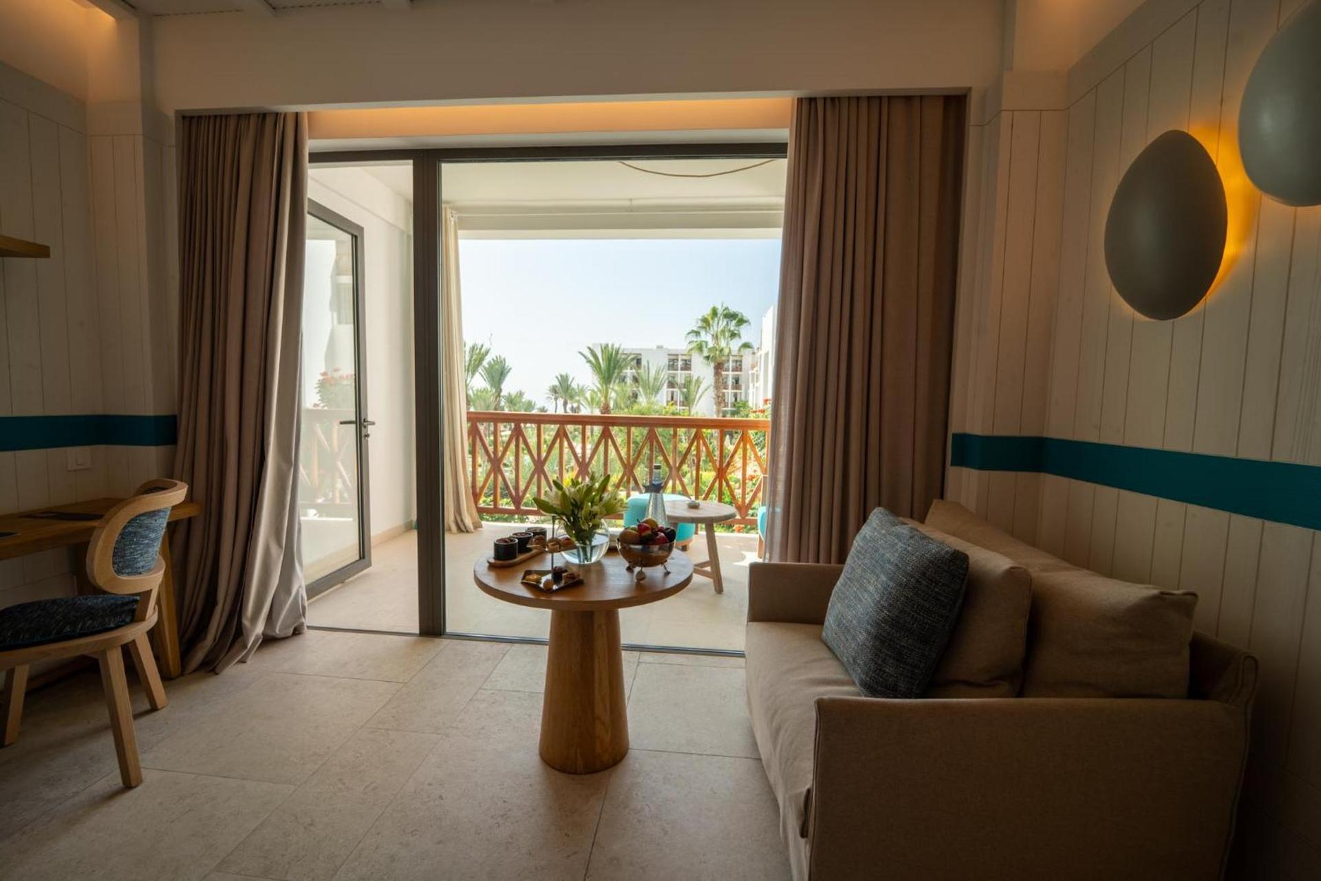 Living room and balcony as part of a suite at The View Agadir