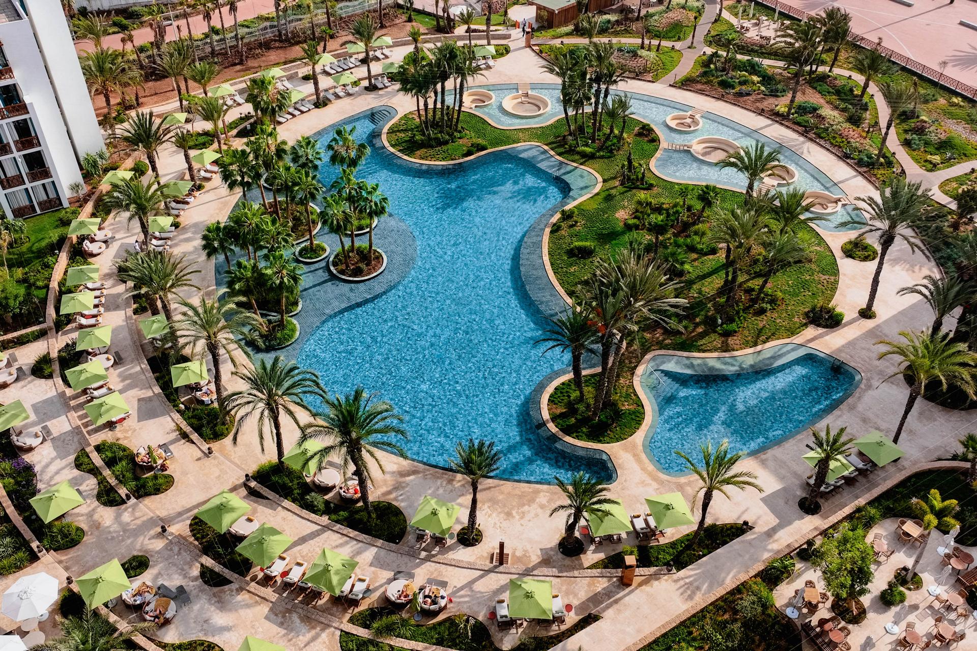 Aerial view overlooking The View Agadir