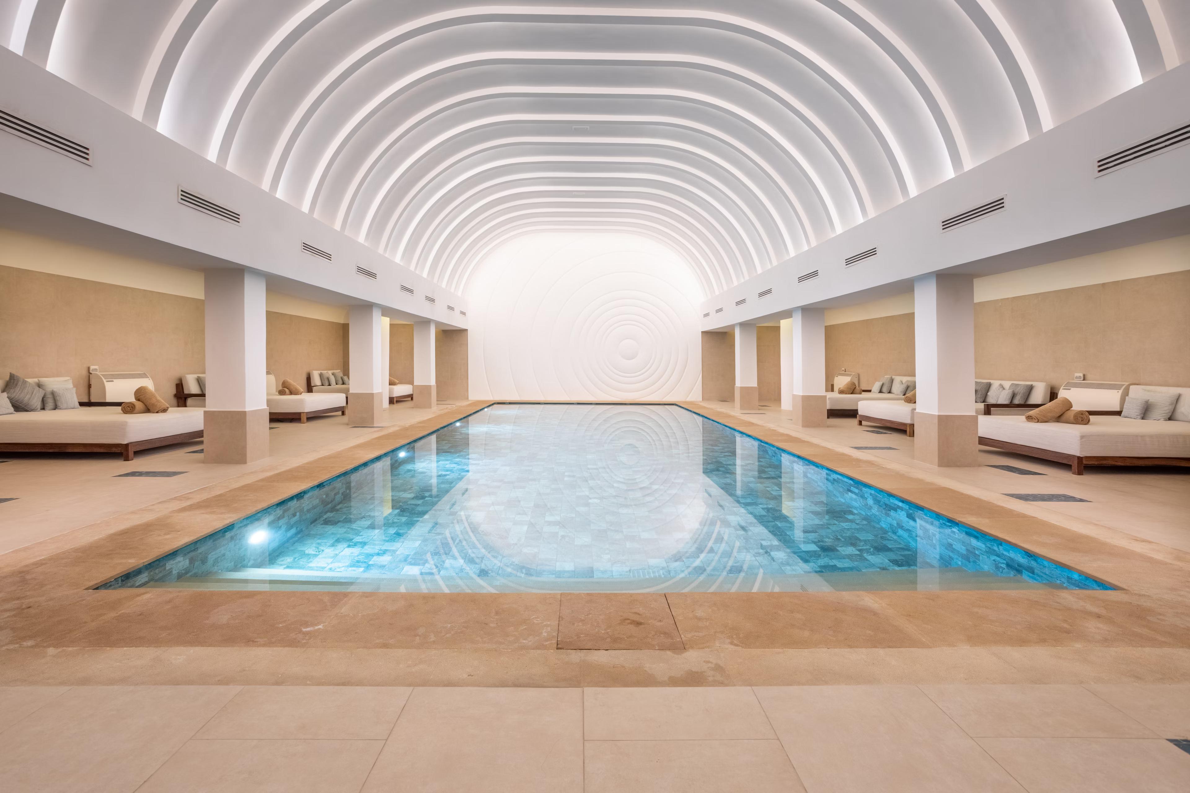 Indoor pool as part of the spa facilities at The View Agadir