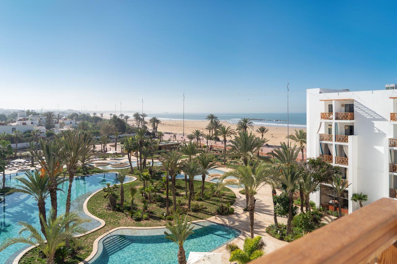 Overhead view of the outdoor pool at The View Agadir