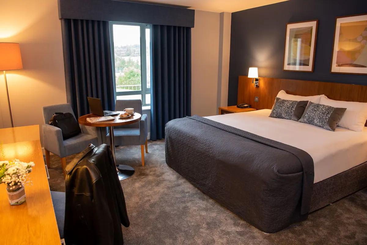 Spacious double bed suite at Castle Dargan Golf Hotel