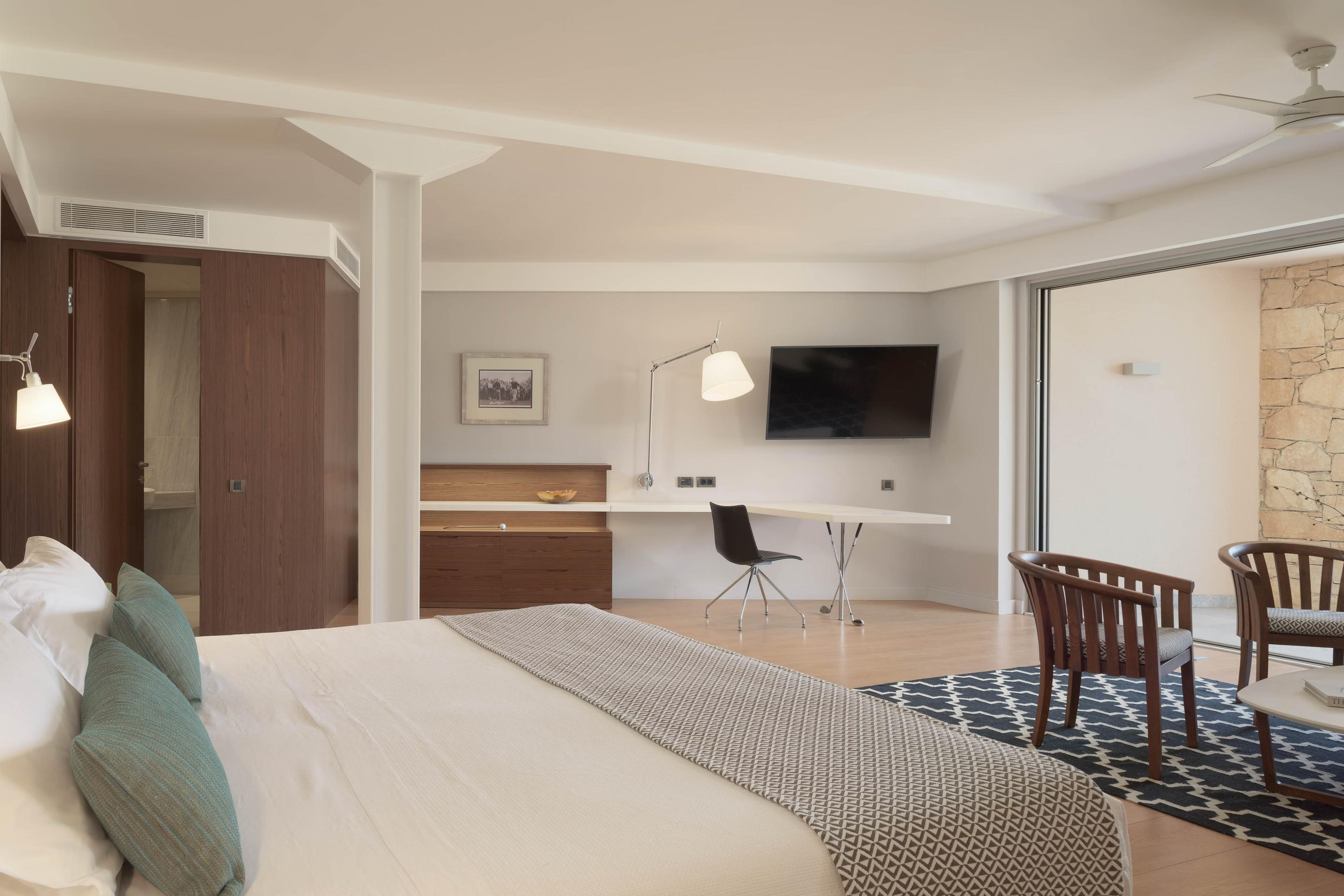 Double bed suite at Crete Golf Club & Hotel