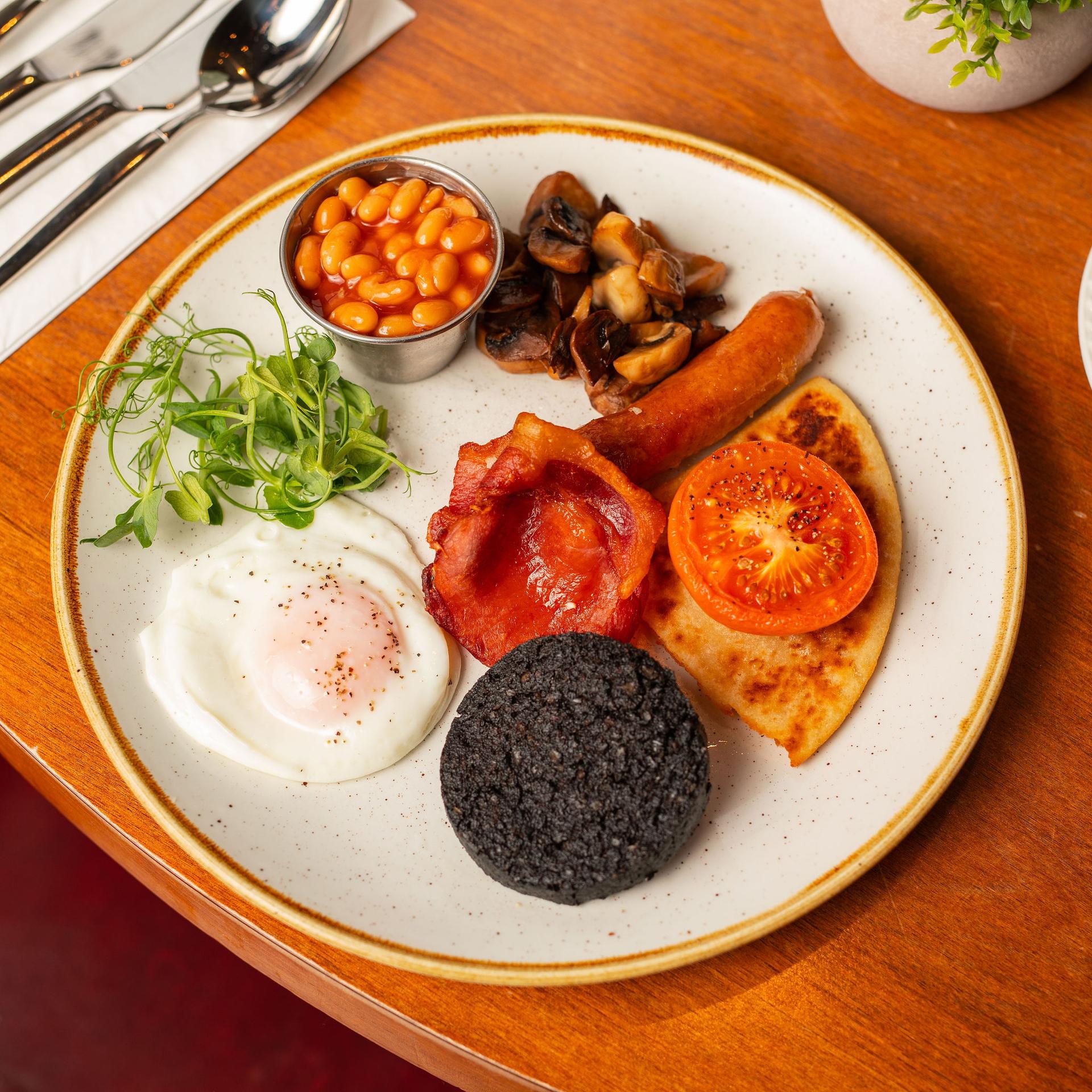 Meal served at the Fairfield House Hotel restaurant