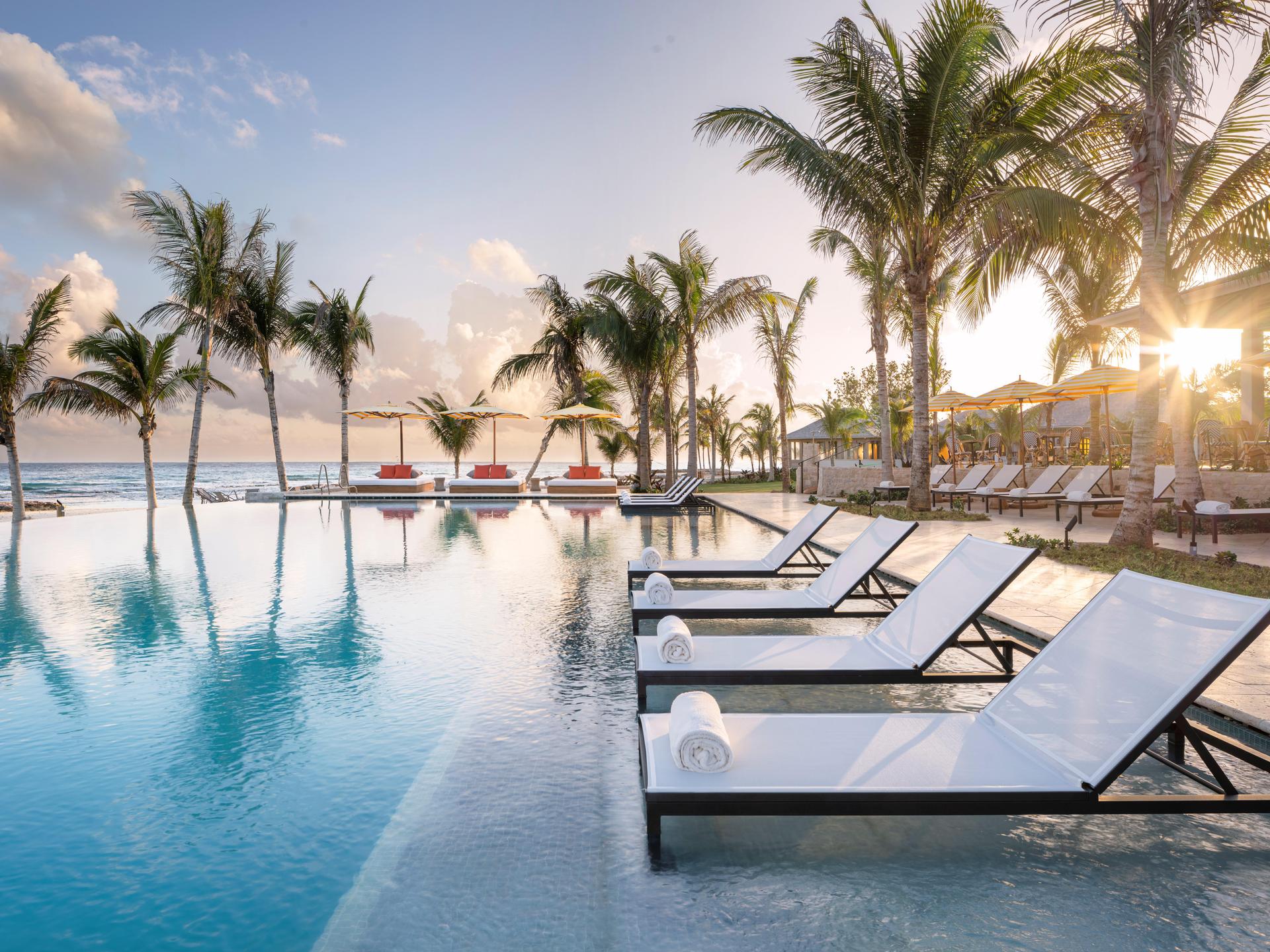 Outdoor swimming pool at Half Moon
