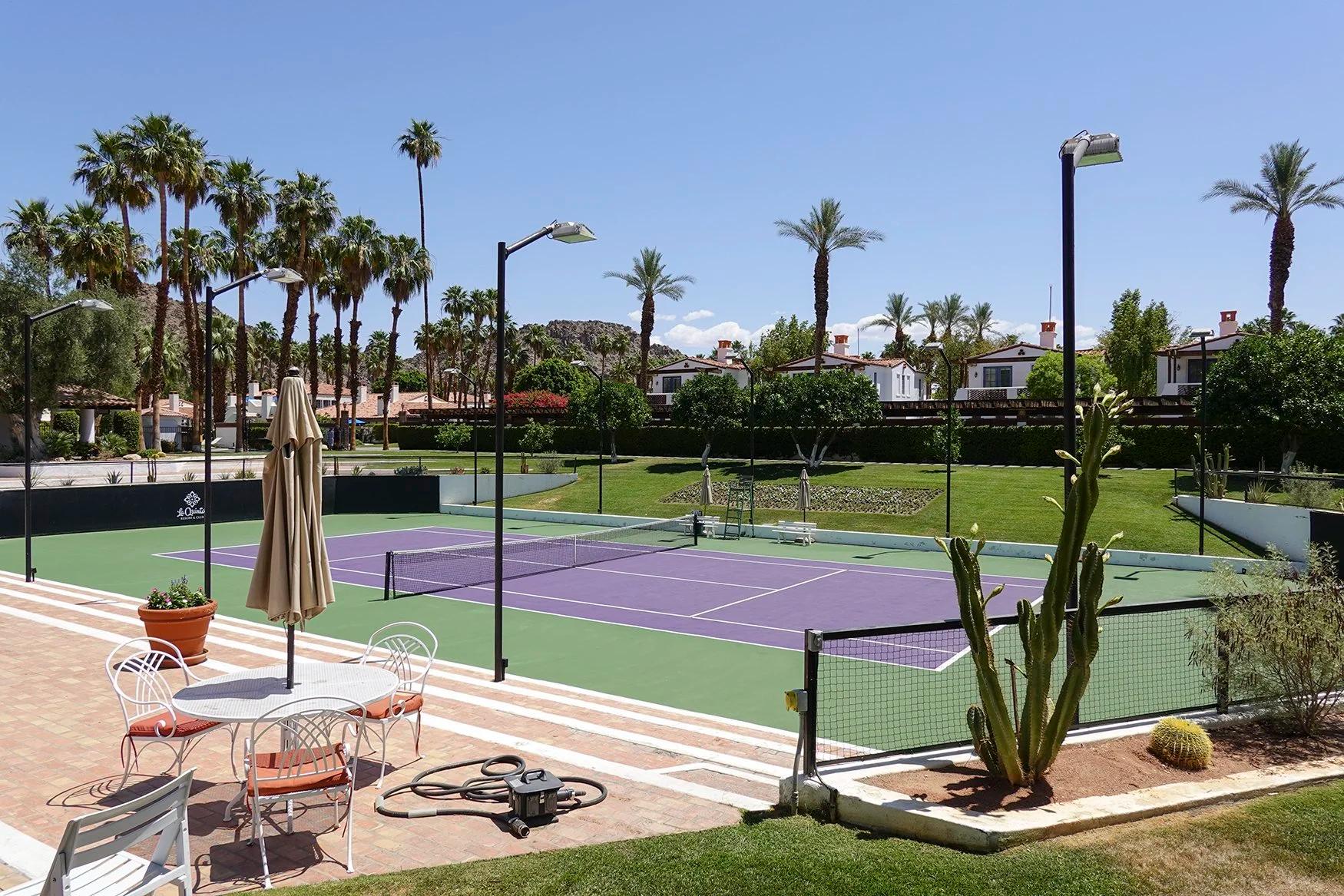 Tennis court at La Quinta Resort & Club