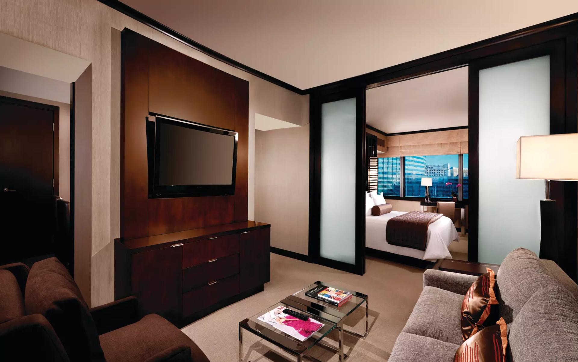Double bed suite with a separate living room