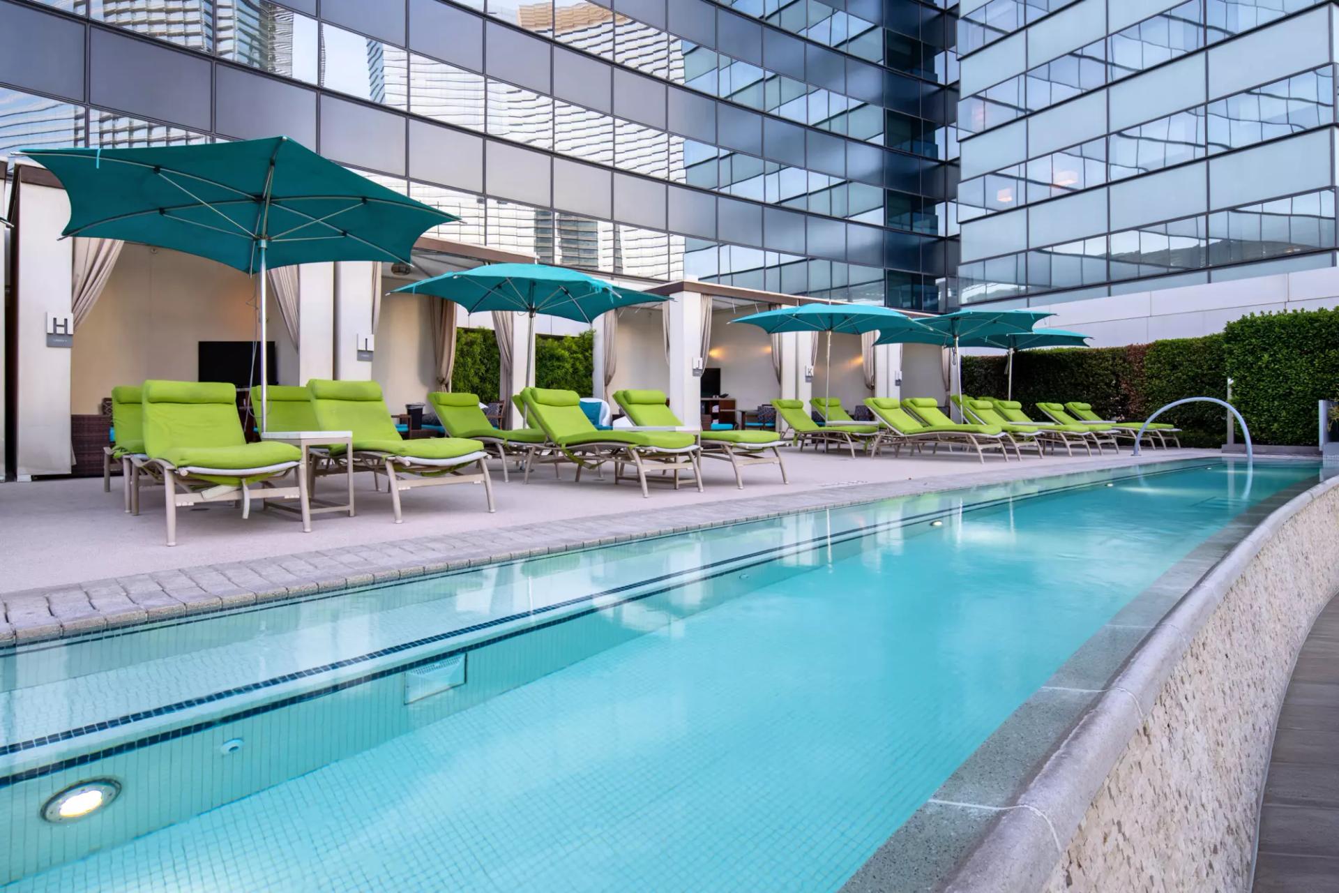 Rooftop pool at Vdara Hotel & Spa