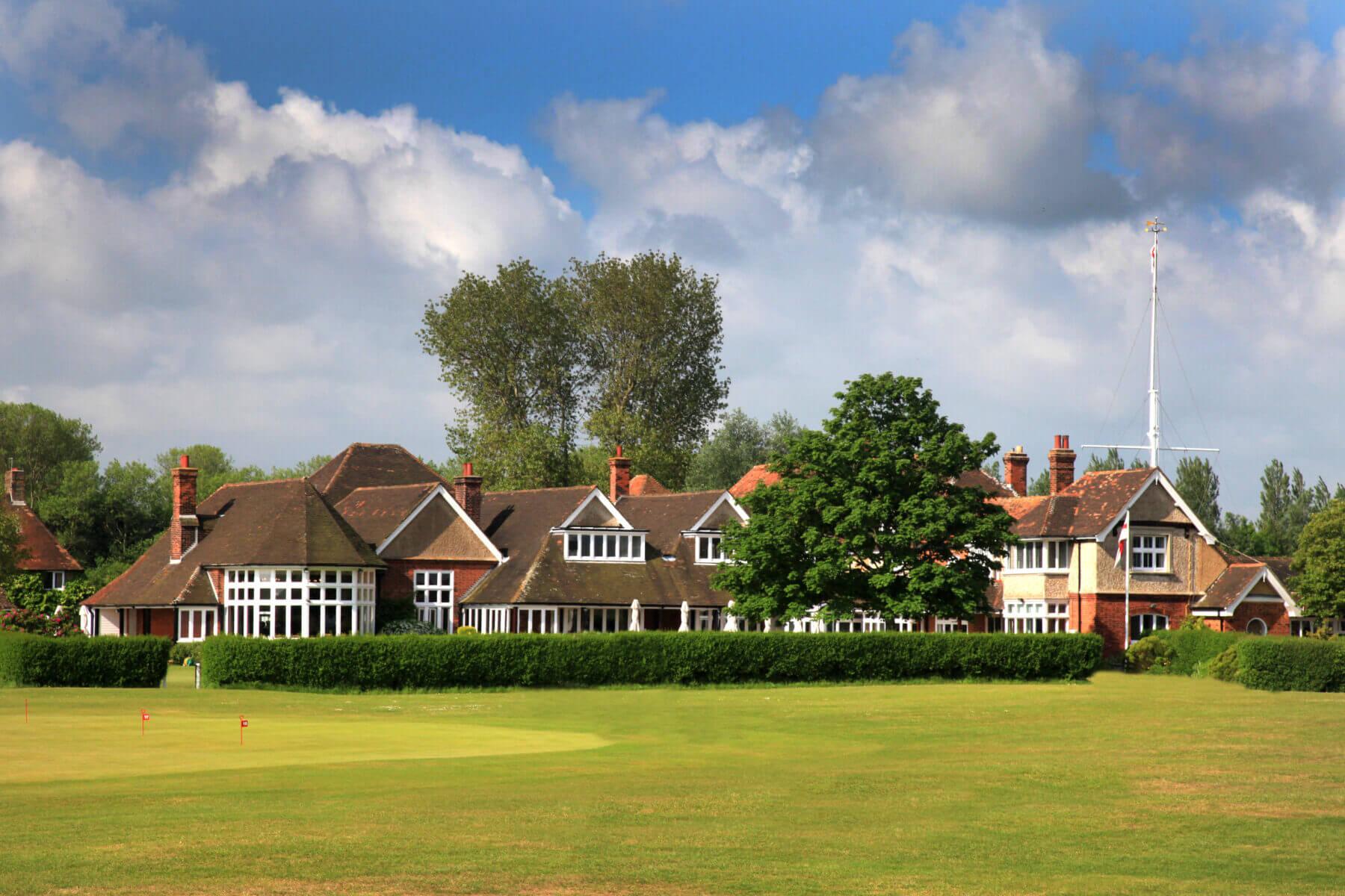 Panoramic view of the Royal St George's Golf Clubhouse
