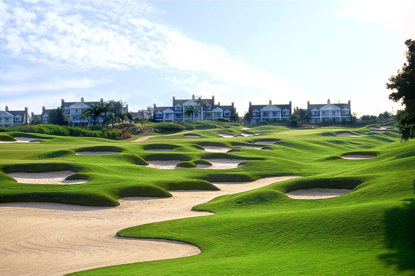Rolling dunes on the Reunion Resort golf course
