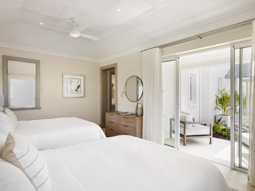 Twin bed suite at the Apes Hill Resort