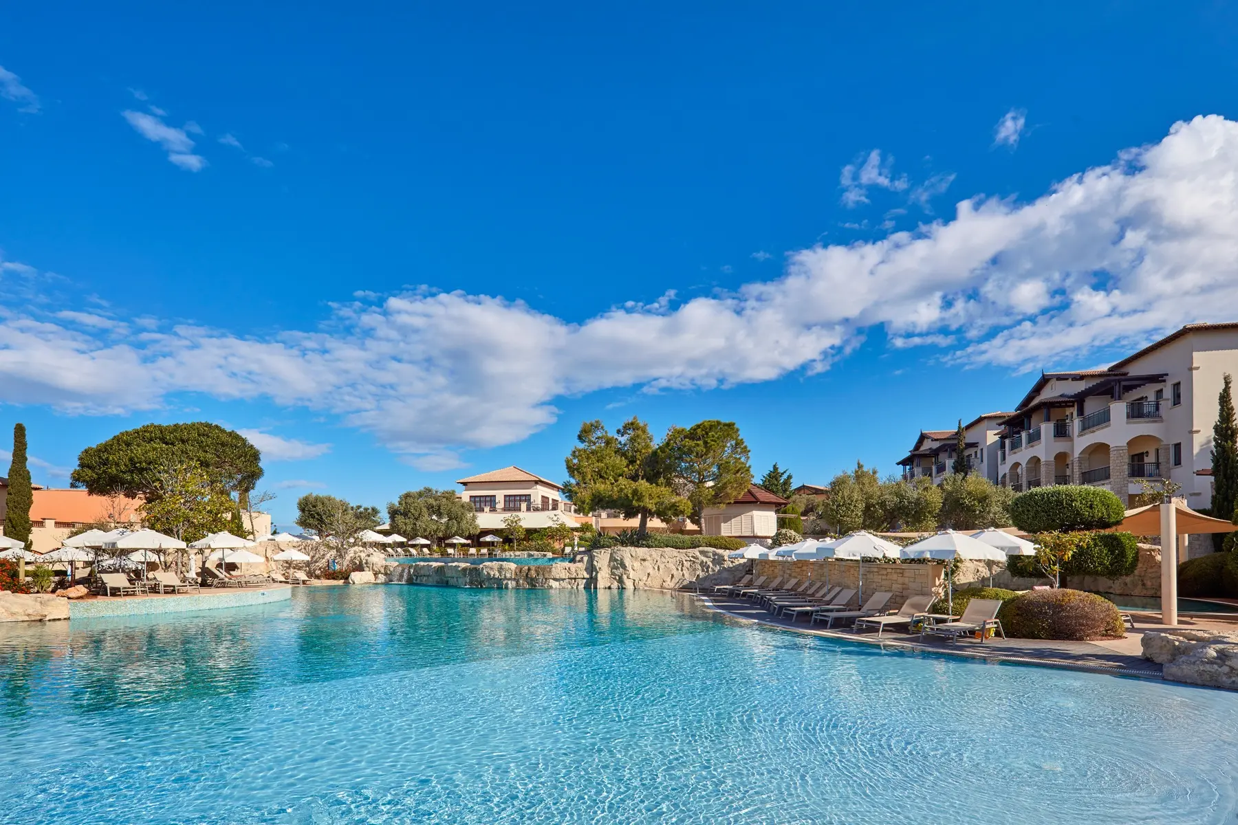 Outdoor swimming pool at Aphrodite Hills Resort