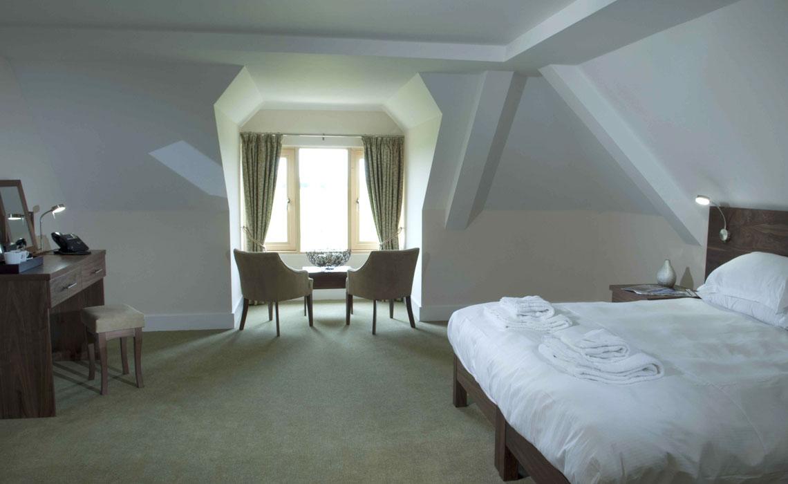 Double bed room at The Lodges at Prince's