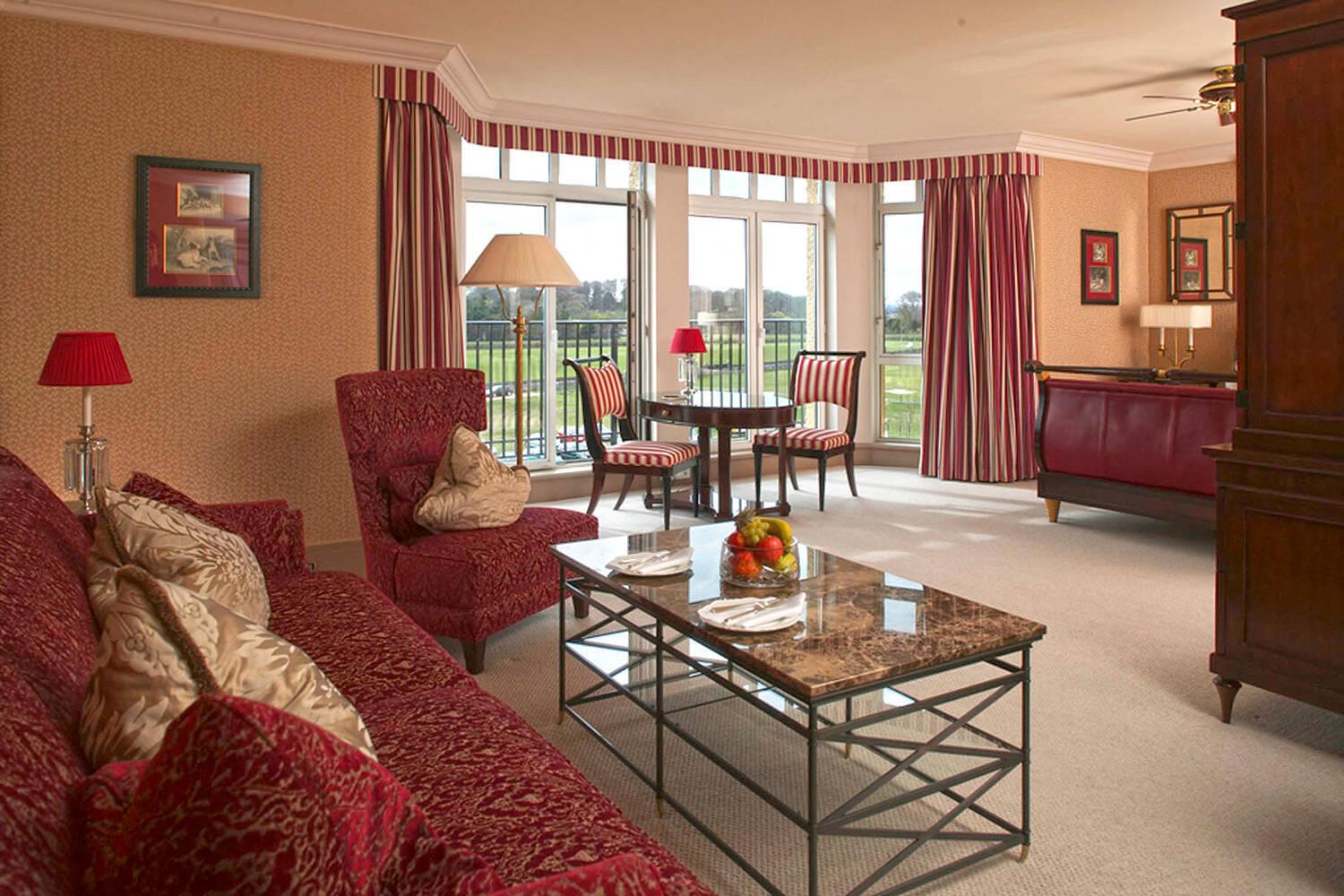 Lounging area as part of a suite at The Old Course Hotel