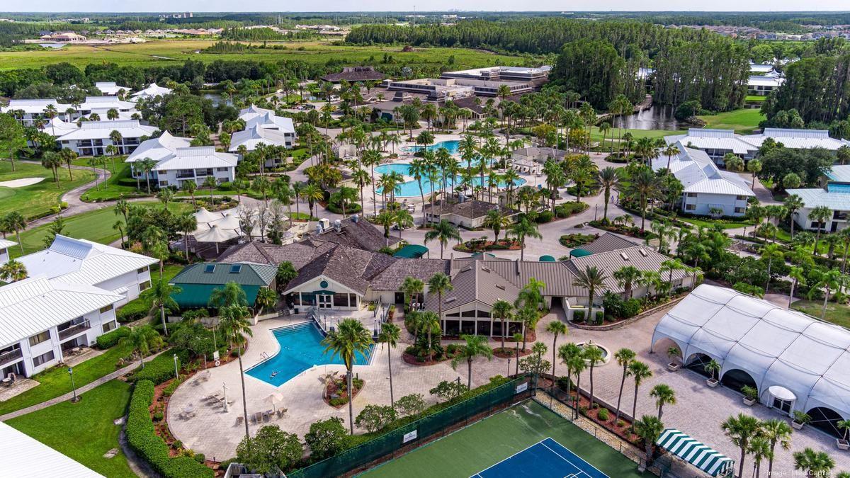 Aerial view of the Saddlebrook Resort