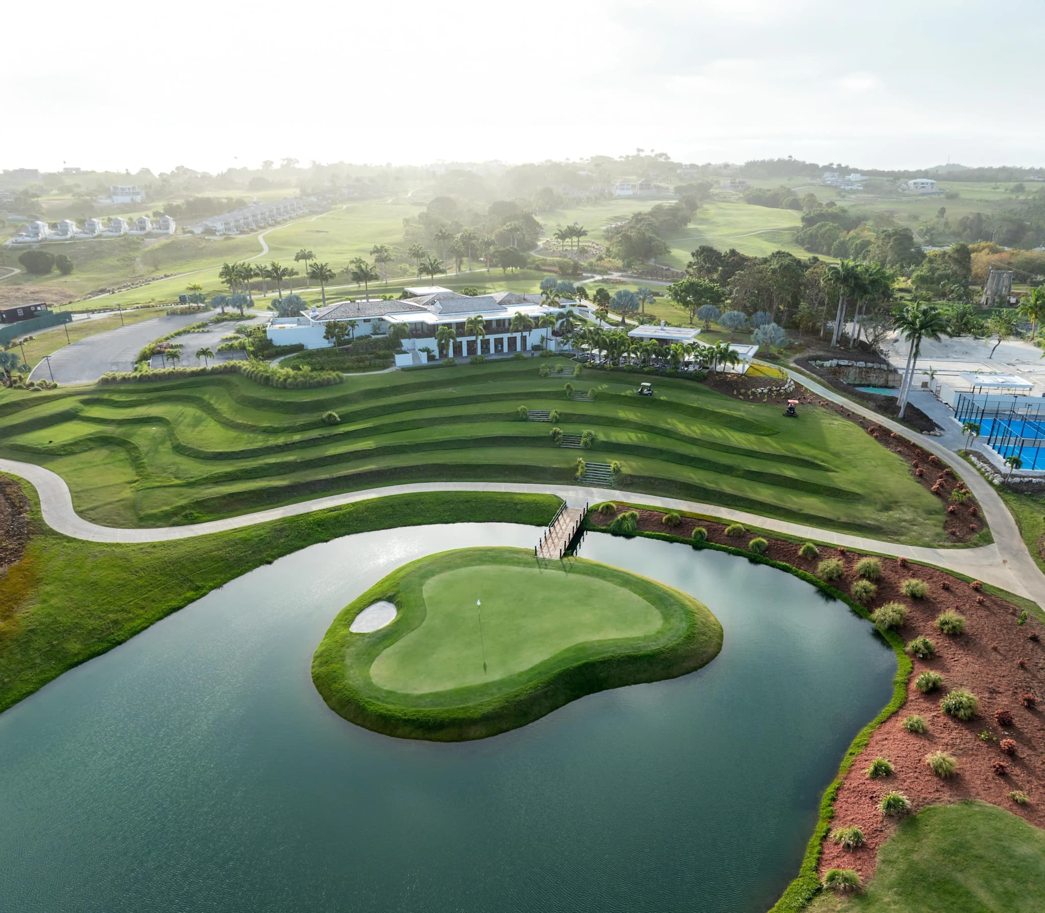 Overhead view of the Apes Hill Resort