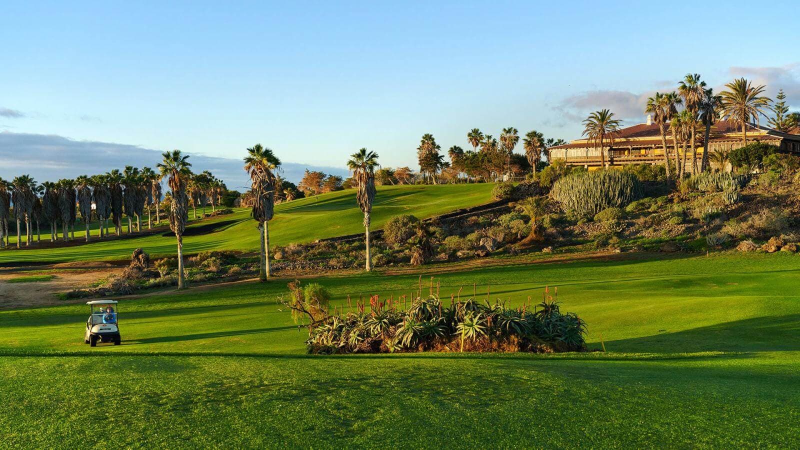 Panoramic view of the neighbouring golf course at Barcelo Tenerife