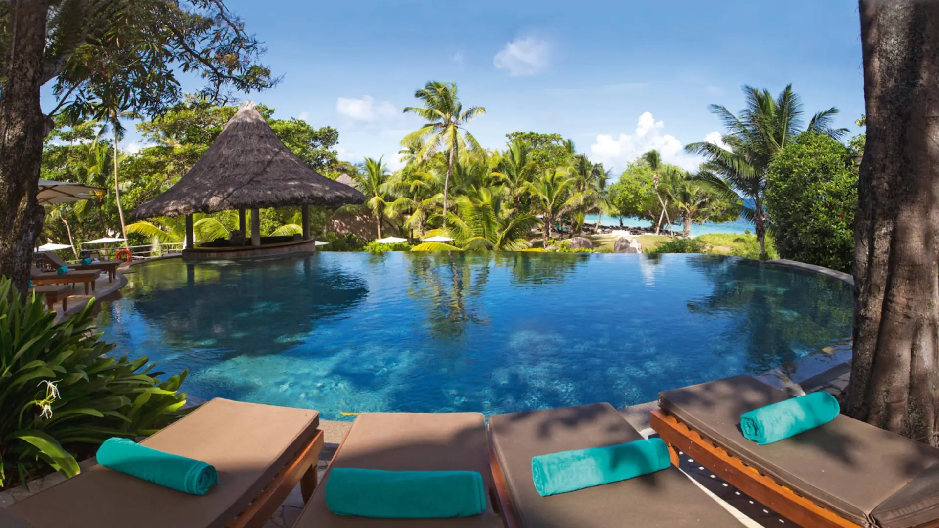 Outdoor pool area