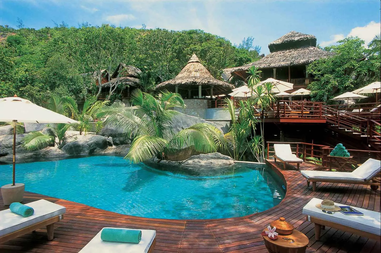 Outdoor pool area
