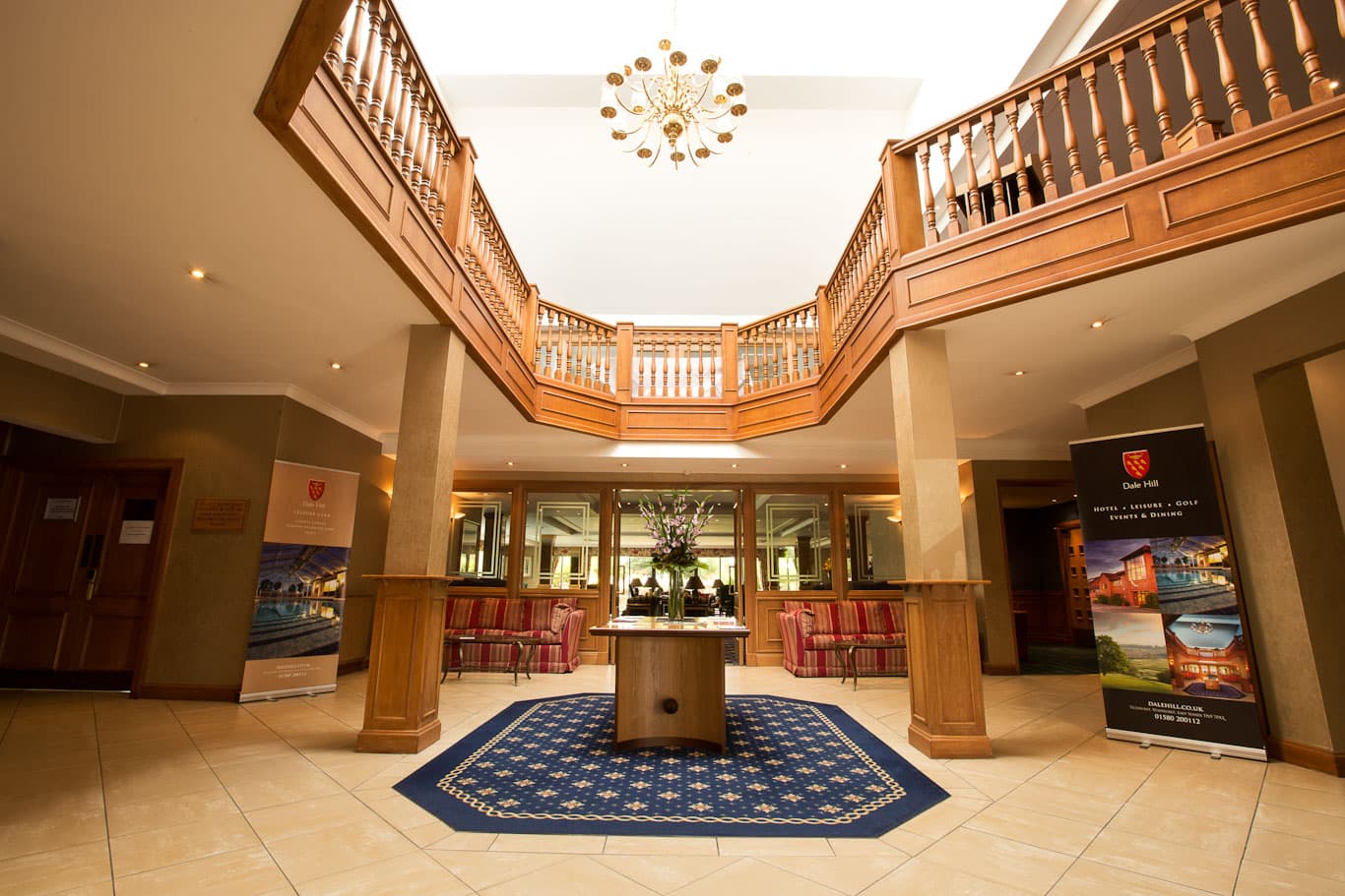 Reception area in the clubhouse