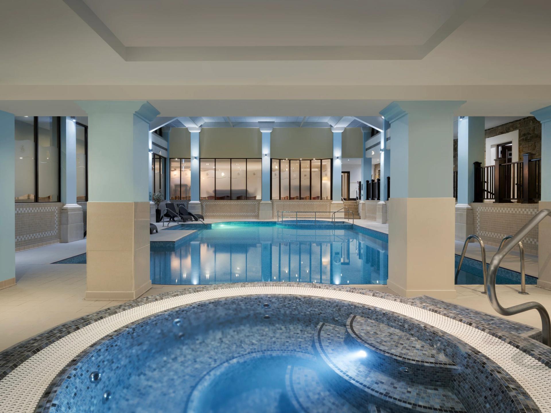 Indoor swimming pool at Delta Hotels by Marriott Breadsall Priory Country Club