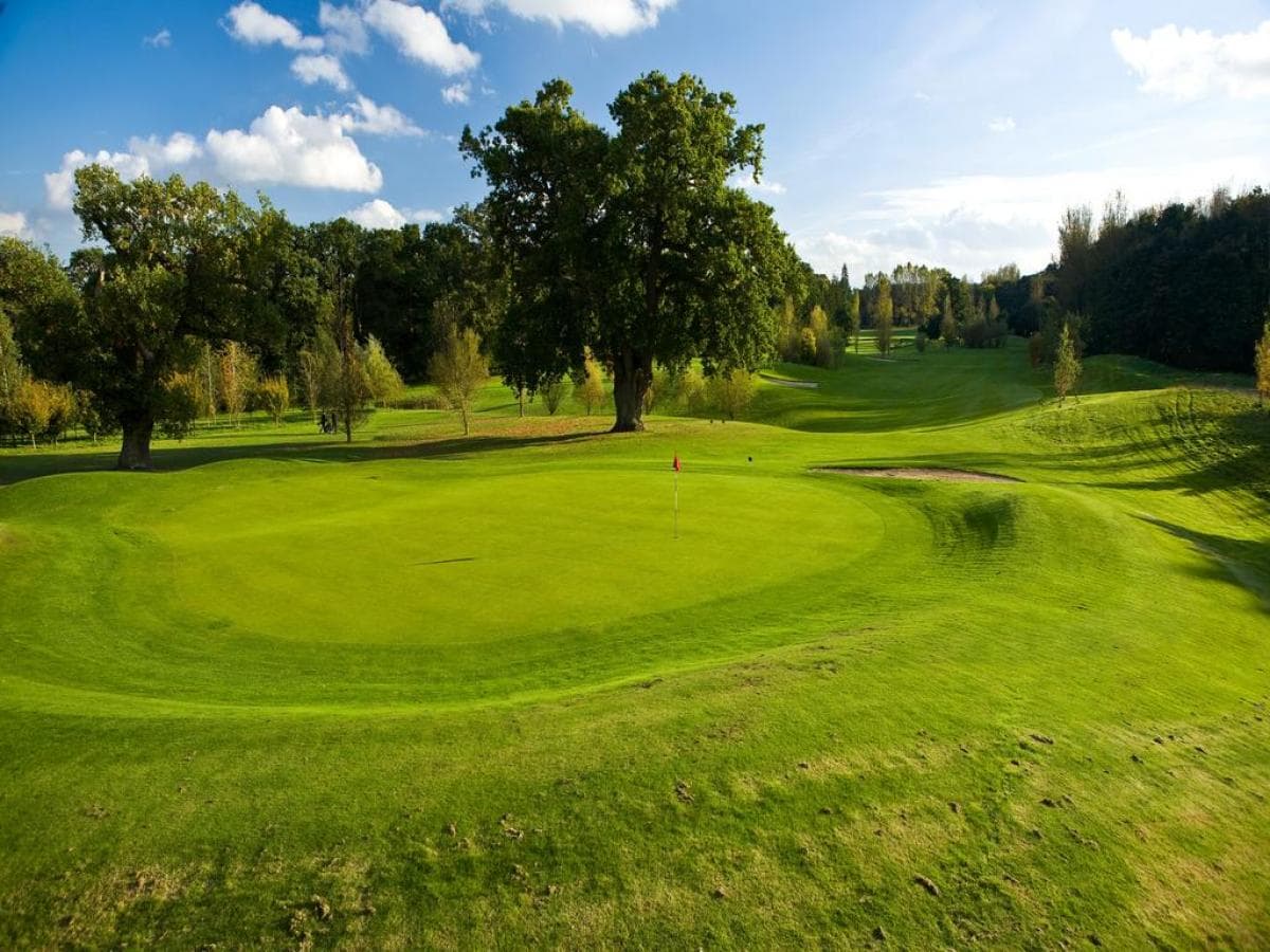 A smooth green at the Dunston Hall Hotel Spa & Golf Resort course